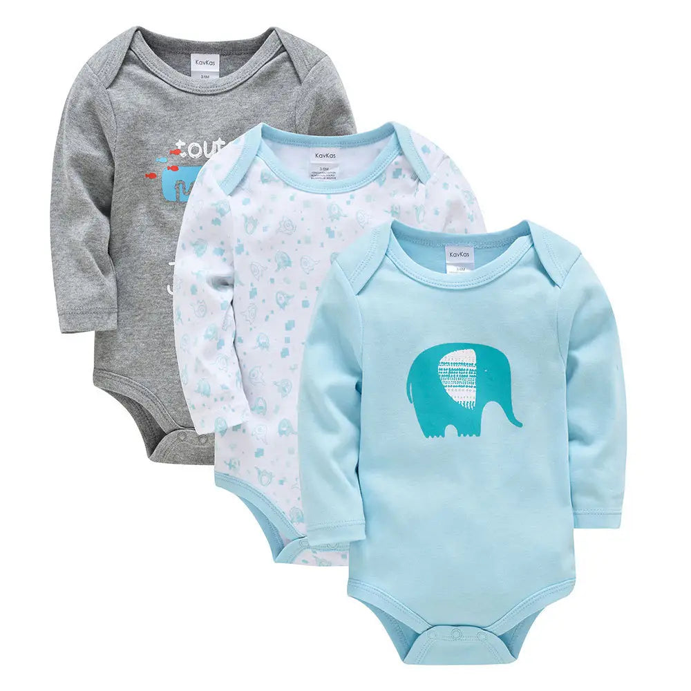 Long Sleeve Cartoon Newborn Baby Clothes