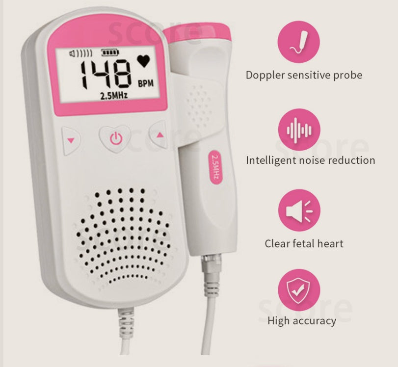 Fetal Heart Rate Monitor – Home Pregnancy Baby Heartbeat Detector - 1 - Baby Health & Safety