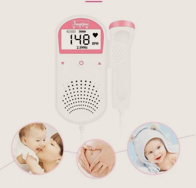 Fetal Heart Rate Monitor – Home Pregnancy Baby Heartbeat Detector - Baby Health & Safety