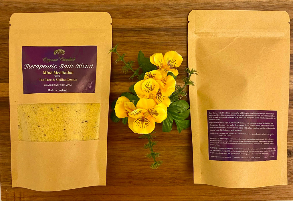 Tea Tree & Lemon Verbena Luxury Natural Bath Blend in Eco-Pouch