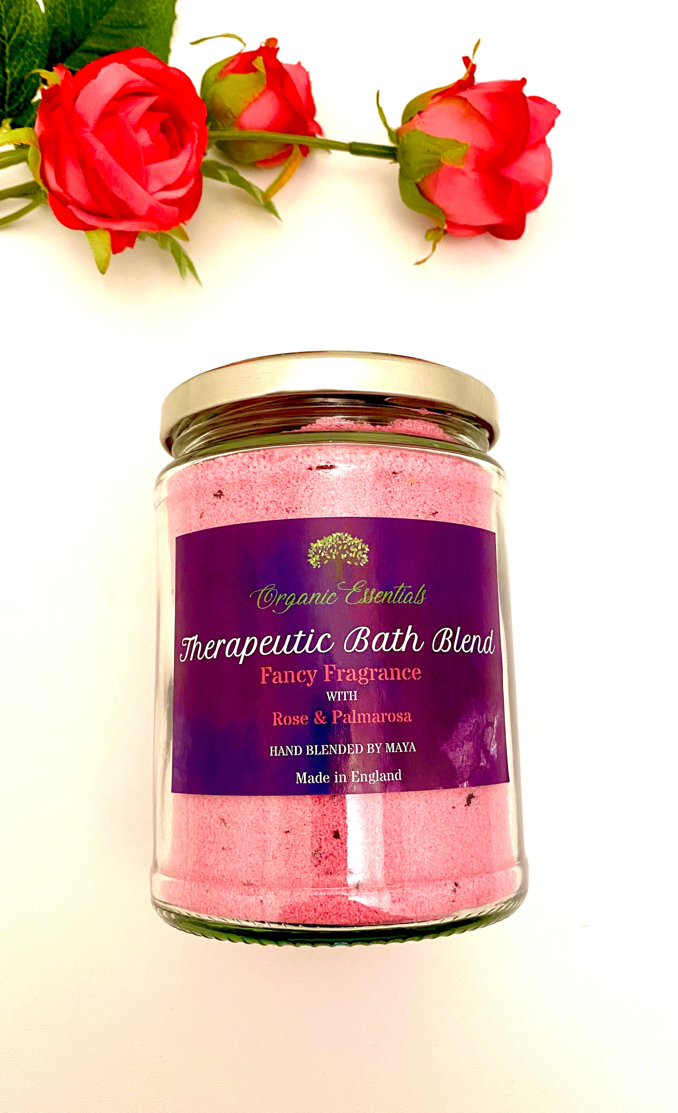 Luxury Bath Blend with Palmarosa & Rose Essential Oils