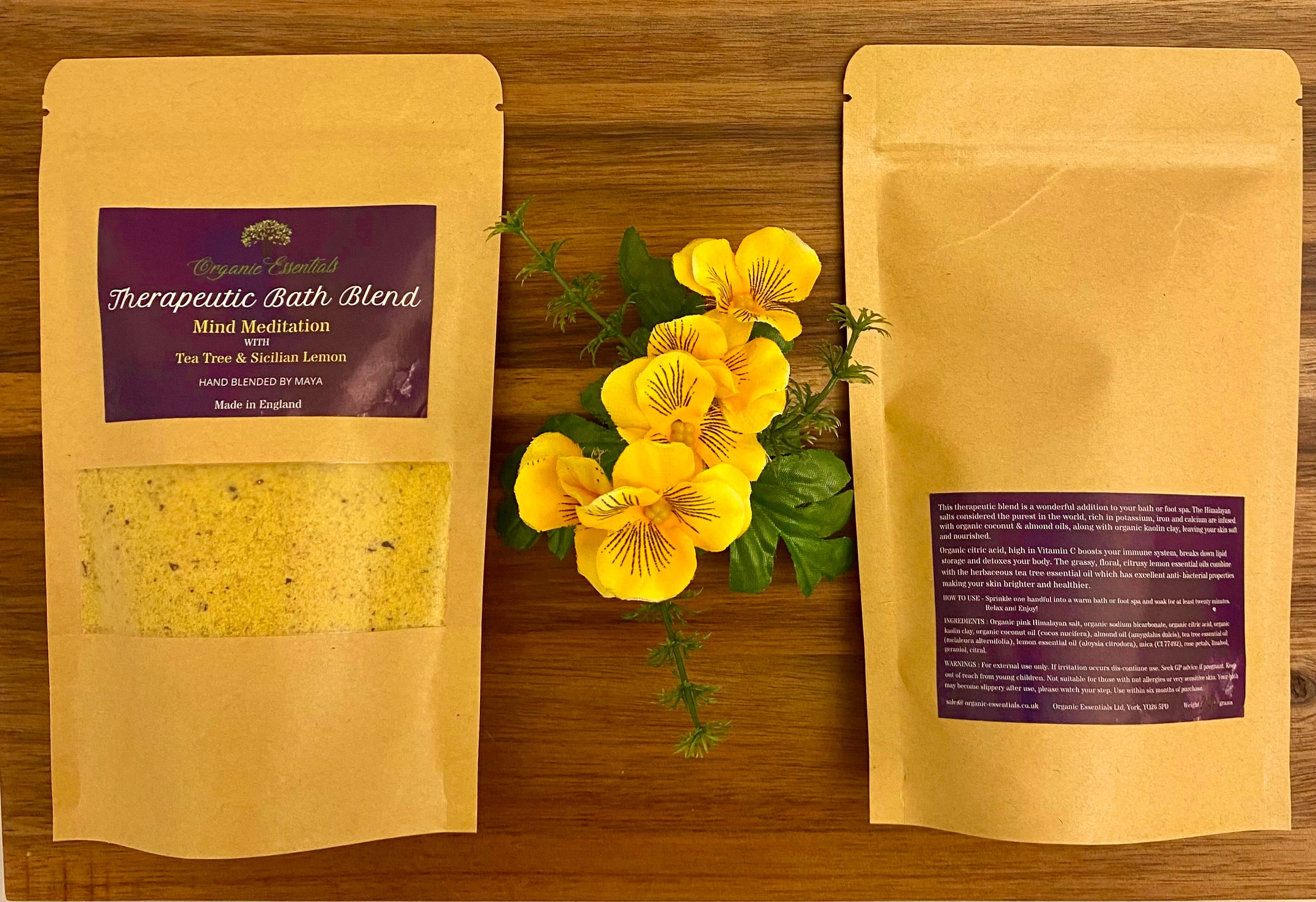 Eight 250g Luxury Natural Bath Blends in Eco-Pouch