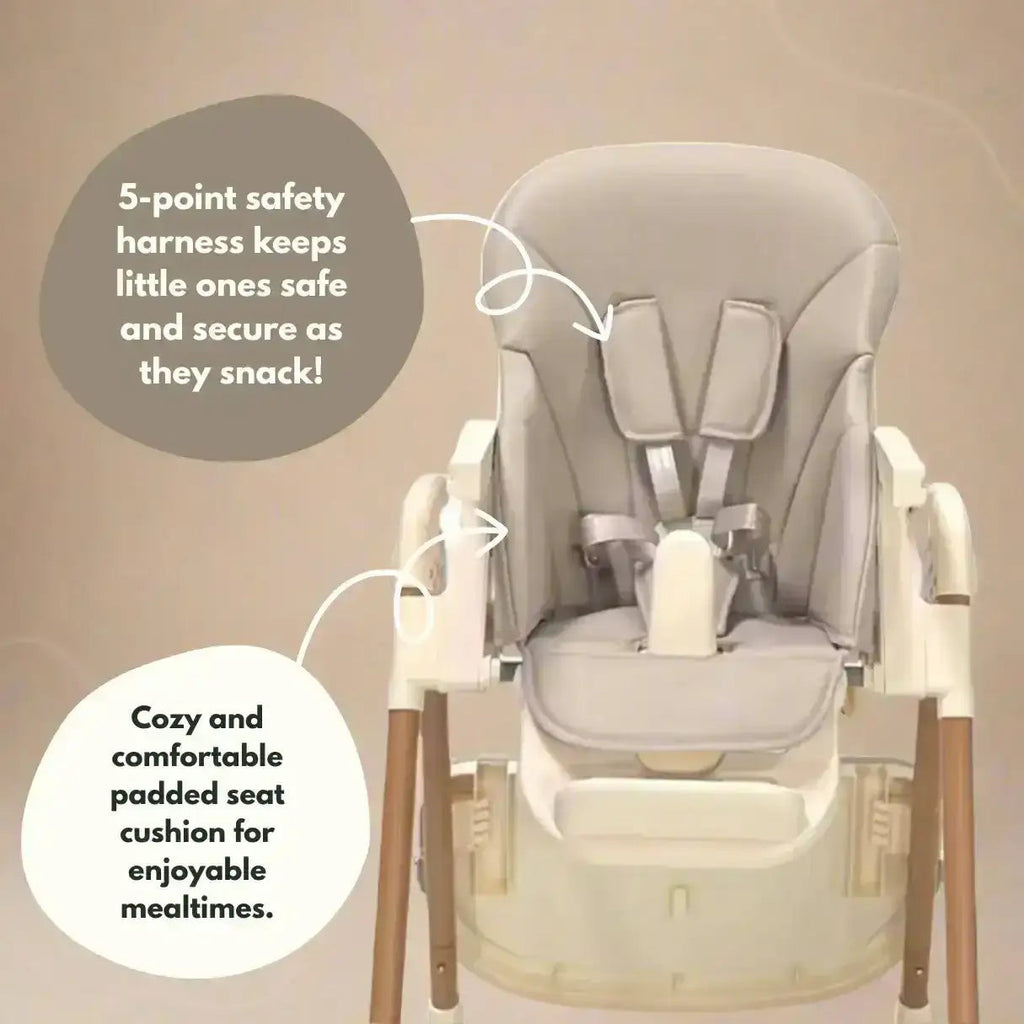 Flare Foldable High Chair - Beige - Highchair