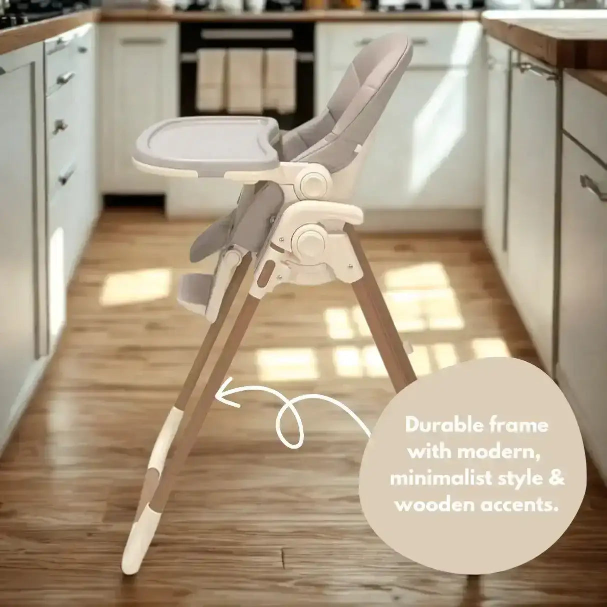 Flare Foldable High Chair - Beige - Highchair