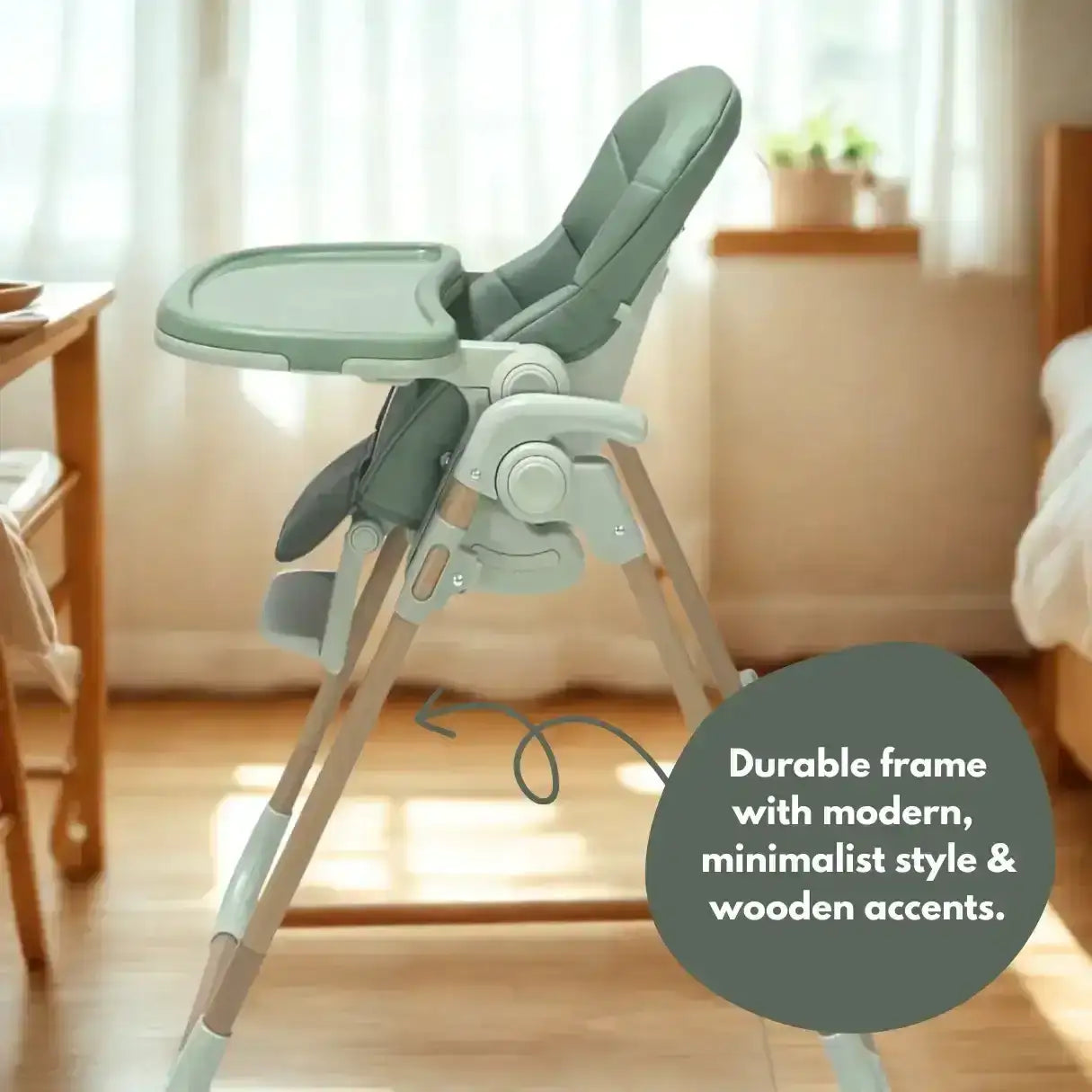 Flare Foldable High Chair - Green - Highchair