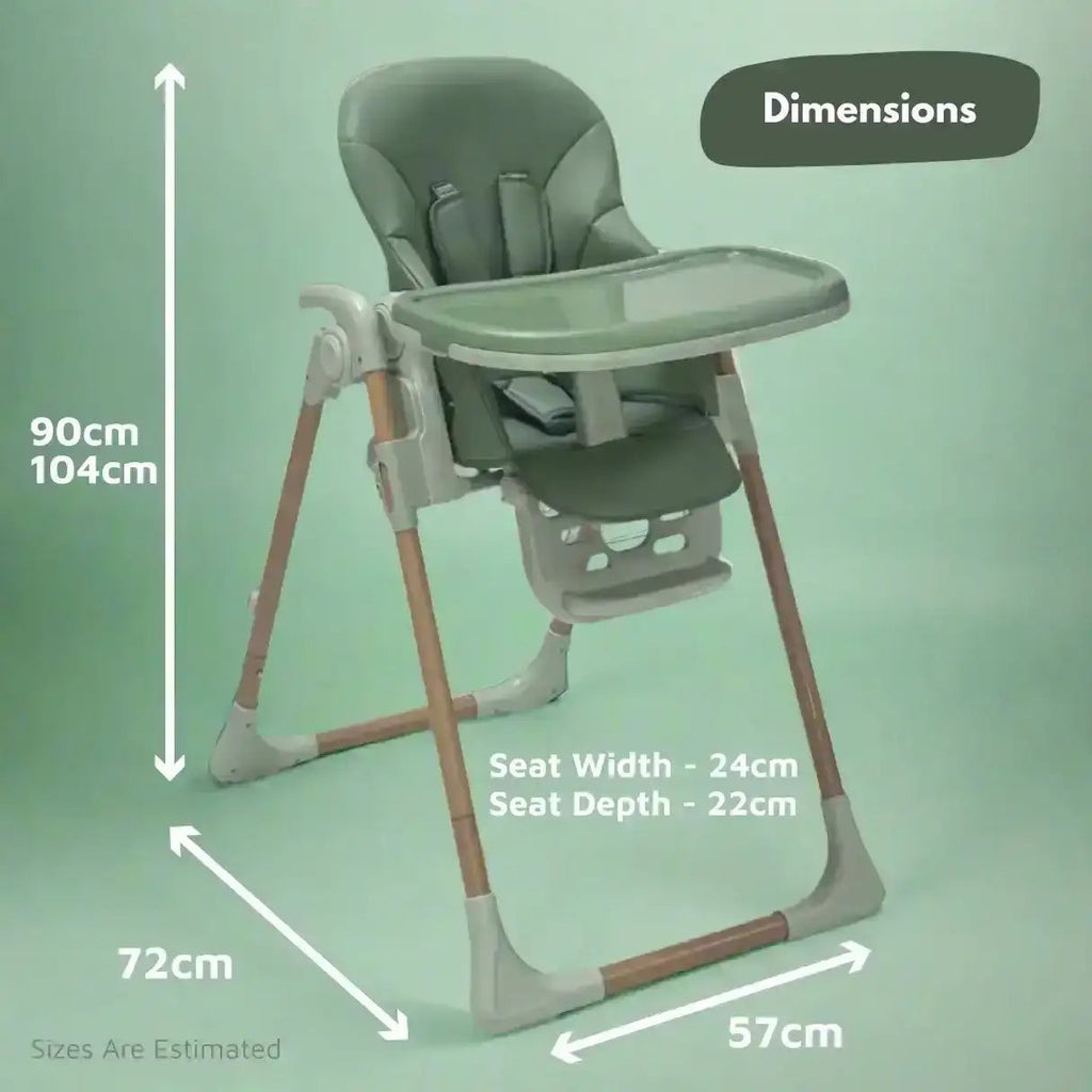 Flare Foldable High Chair - Green - Highchair