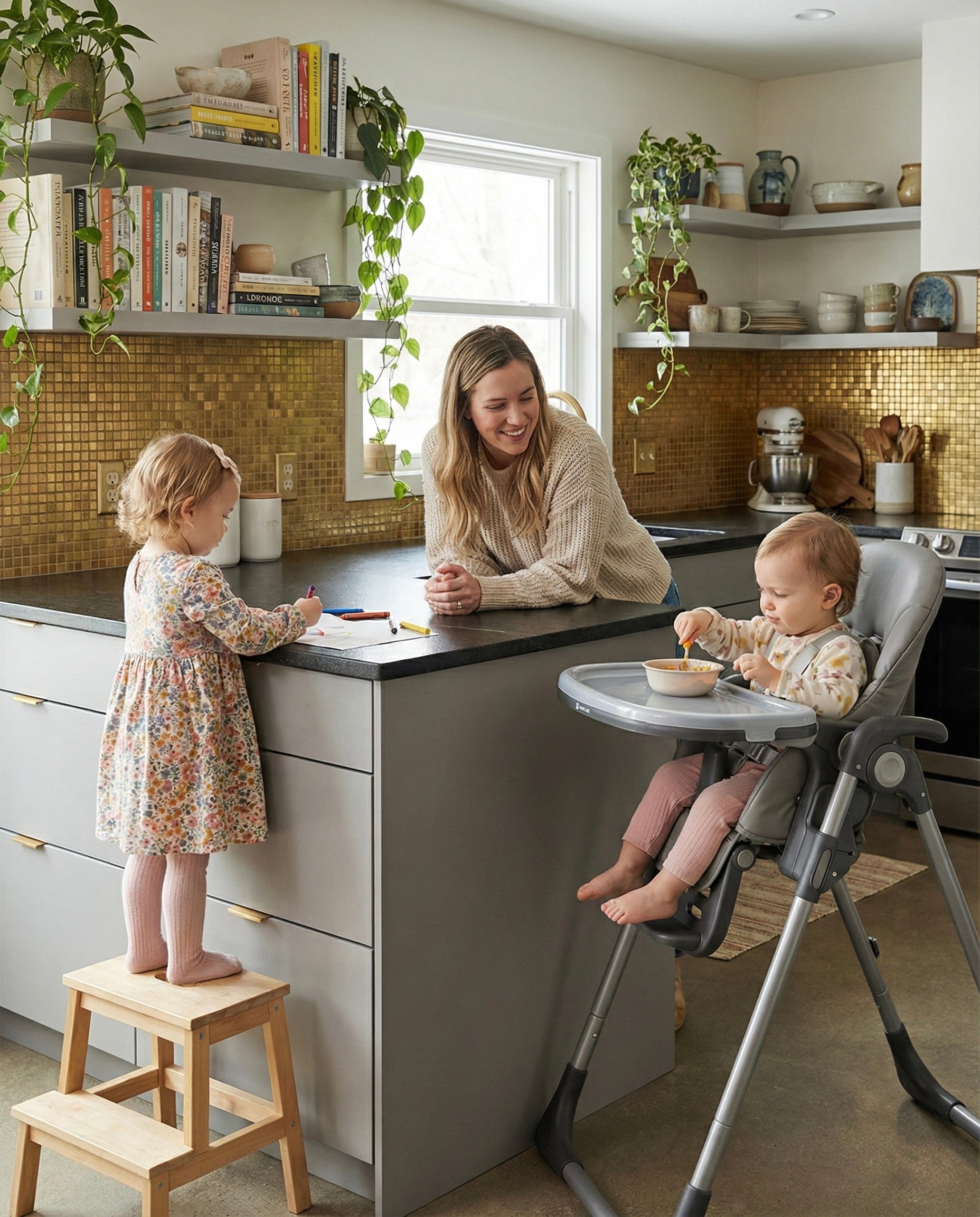 Flare Foldable High Chair - Grey - Highchair