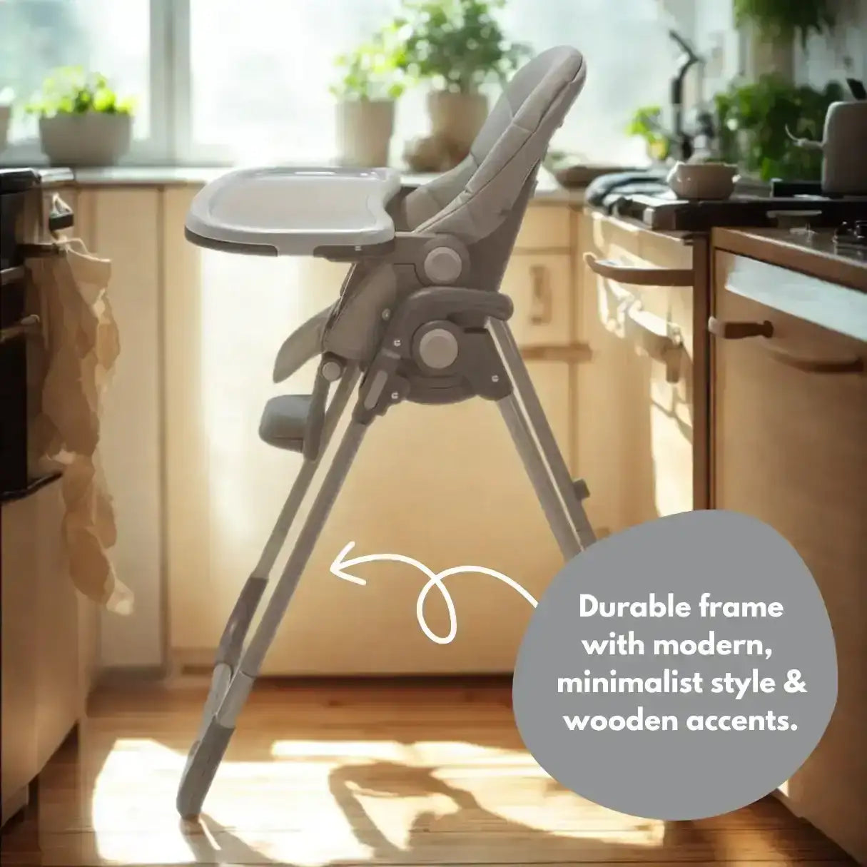 Flare Foldable High Chair - Grey - Highchair