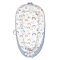 Baby Crib Bed Foldable Newborn Bionic Bed Baby Supplies - rainbow / 90x50CM