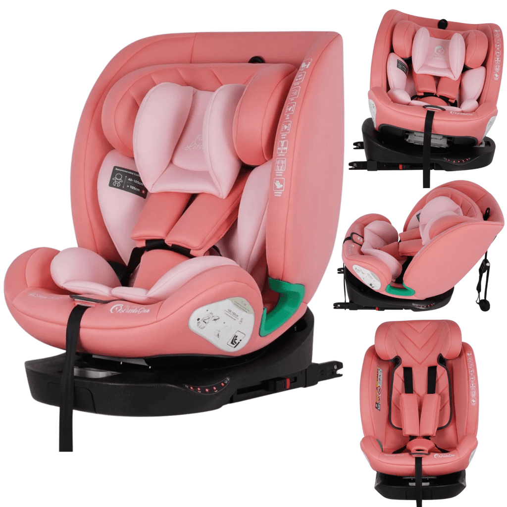 For Your Little One AllStage 360 0/1/2/3 ISOFIX I-Size Car Seat - Blush Rose (Birth-12 Years)-0