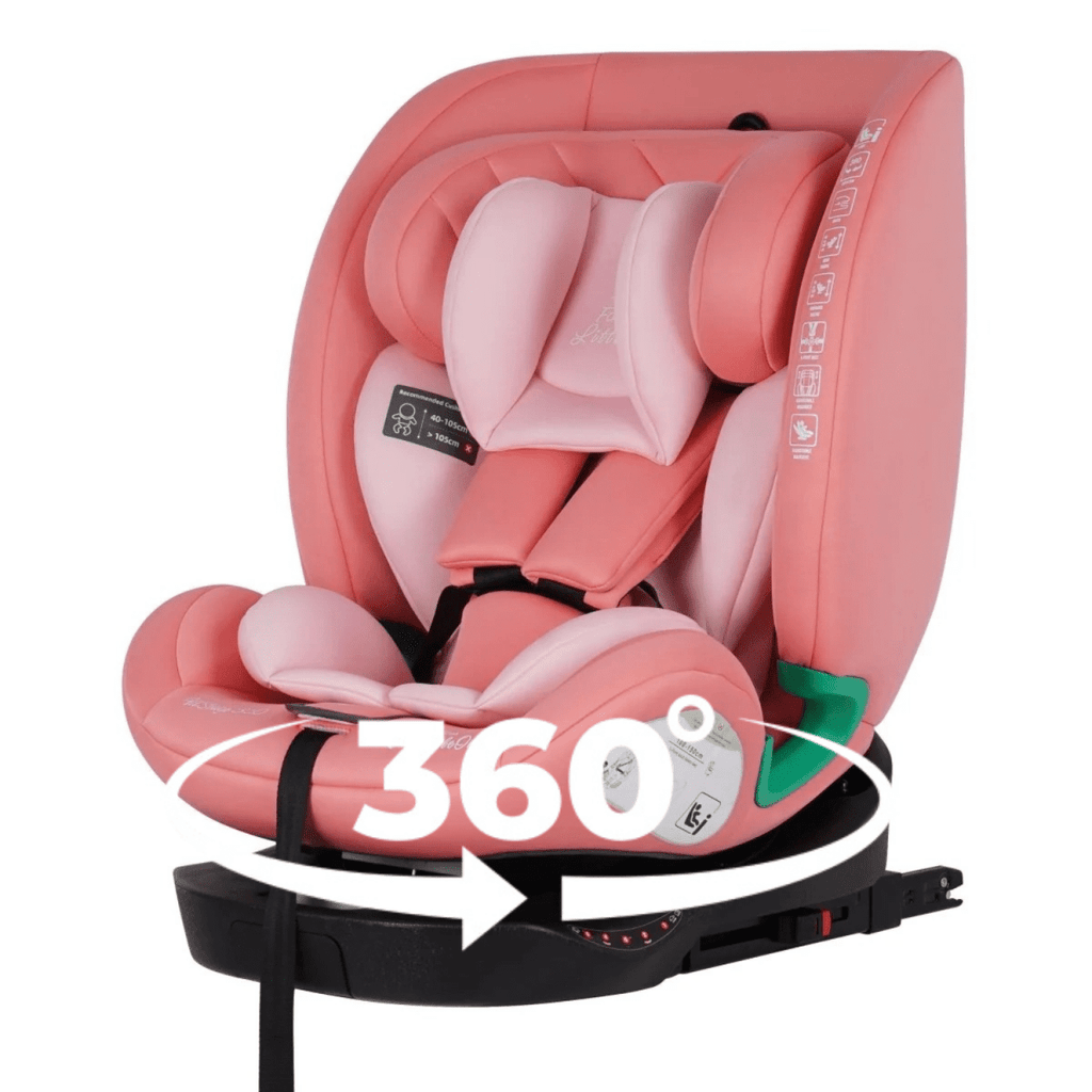 For Your Little One AllStage 360 0/1/2/3 ISOFIX I-Size Car Seat - Blush Rose (Birth-12 Years)-2