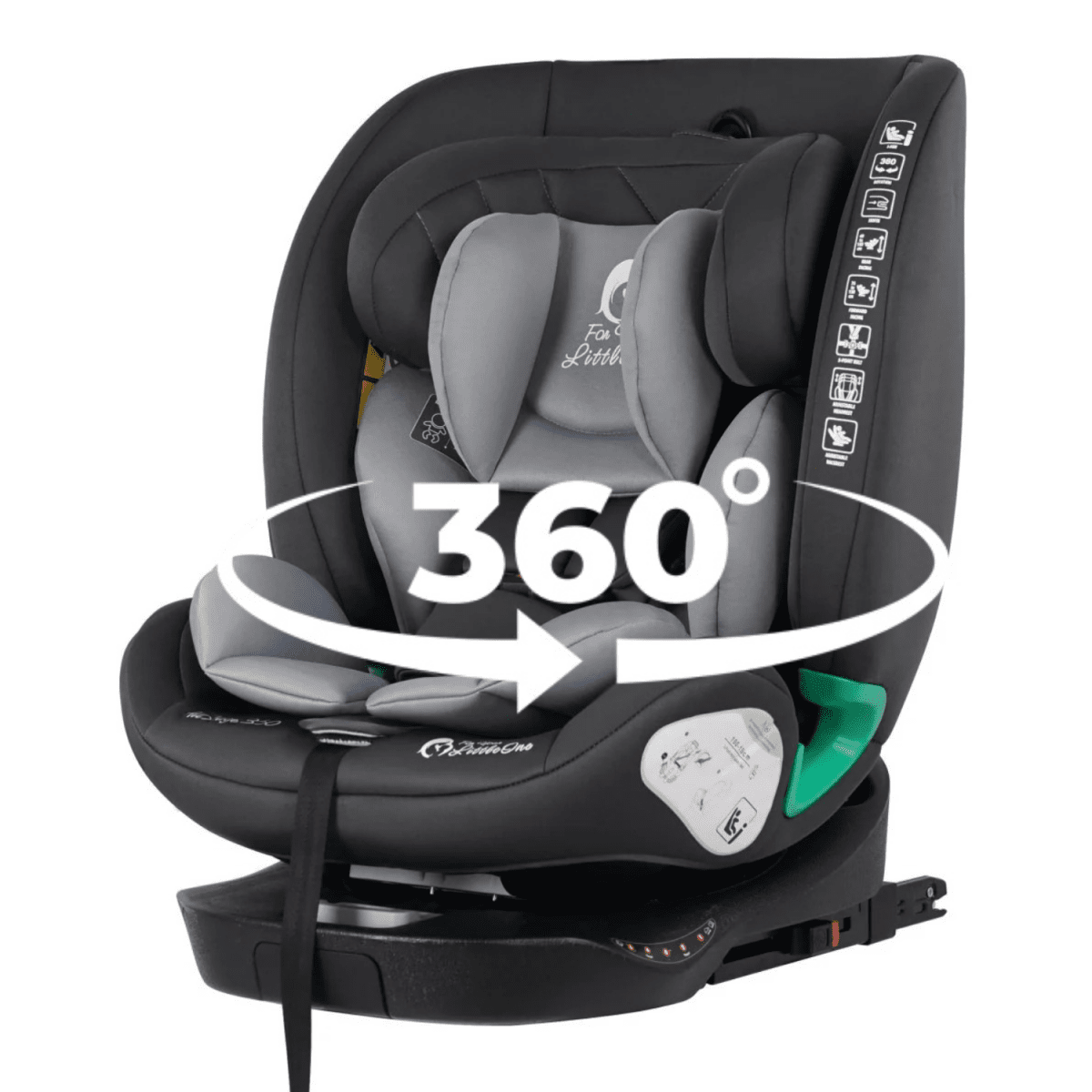 For Your Little One AllStage 360 0/1/2/3 ISOFIX I-Size Car Seat - Slate Mist (Birth-12 Years) - Birth - 12 Years