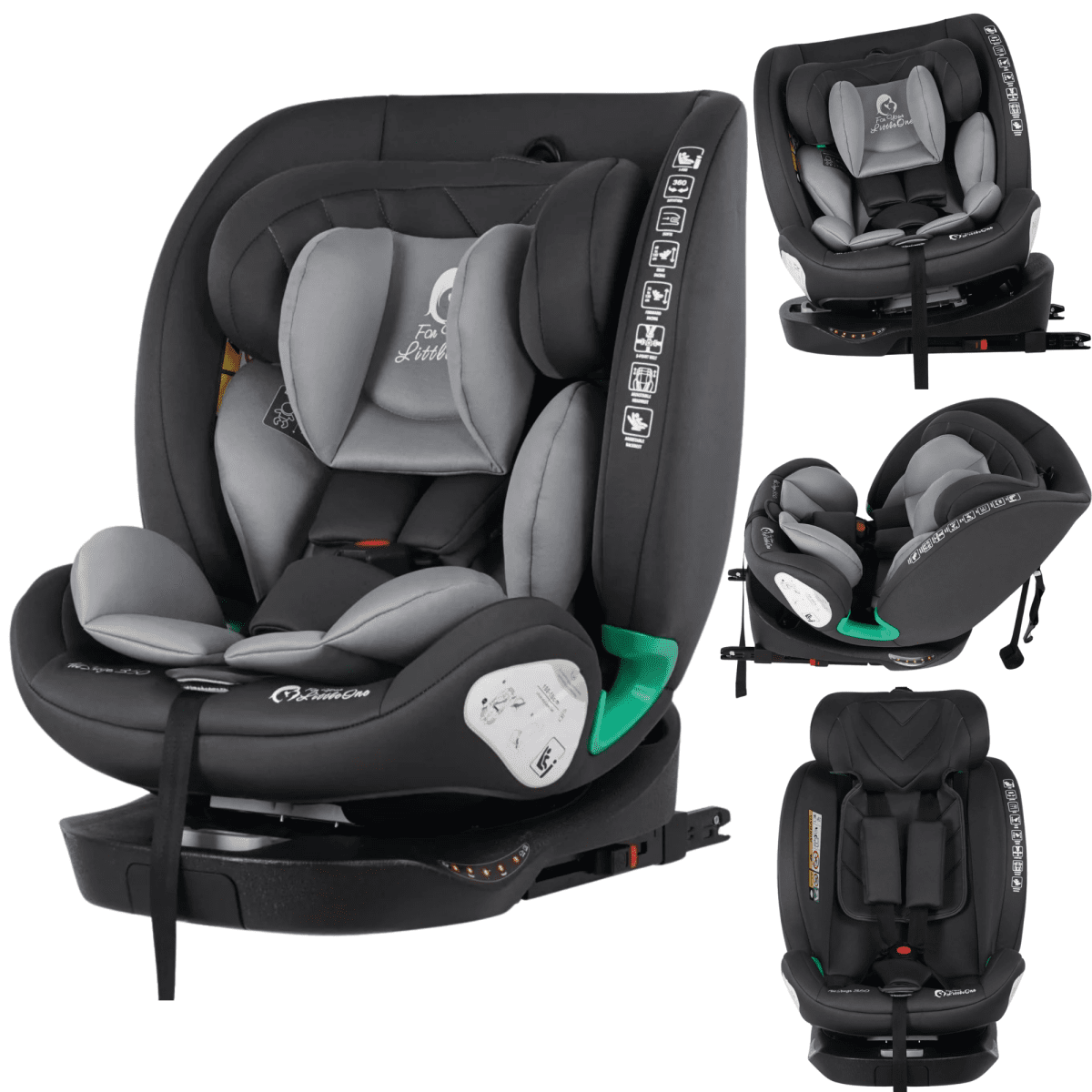 For Your Little One AllStage 360 0/1/2/3 ISOFIX I-Size Car Seat - Slate Mist (Birth-12 Years) - Birth - 12 Years