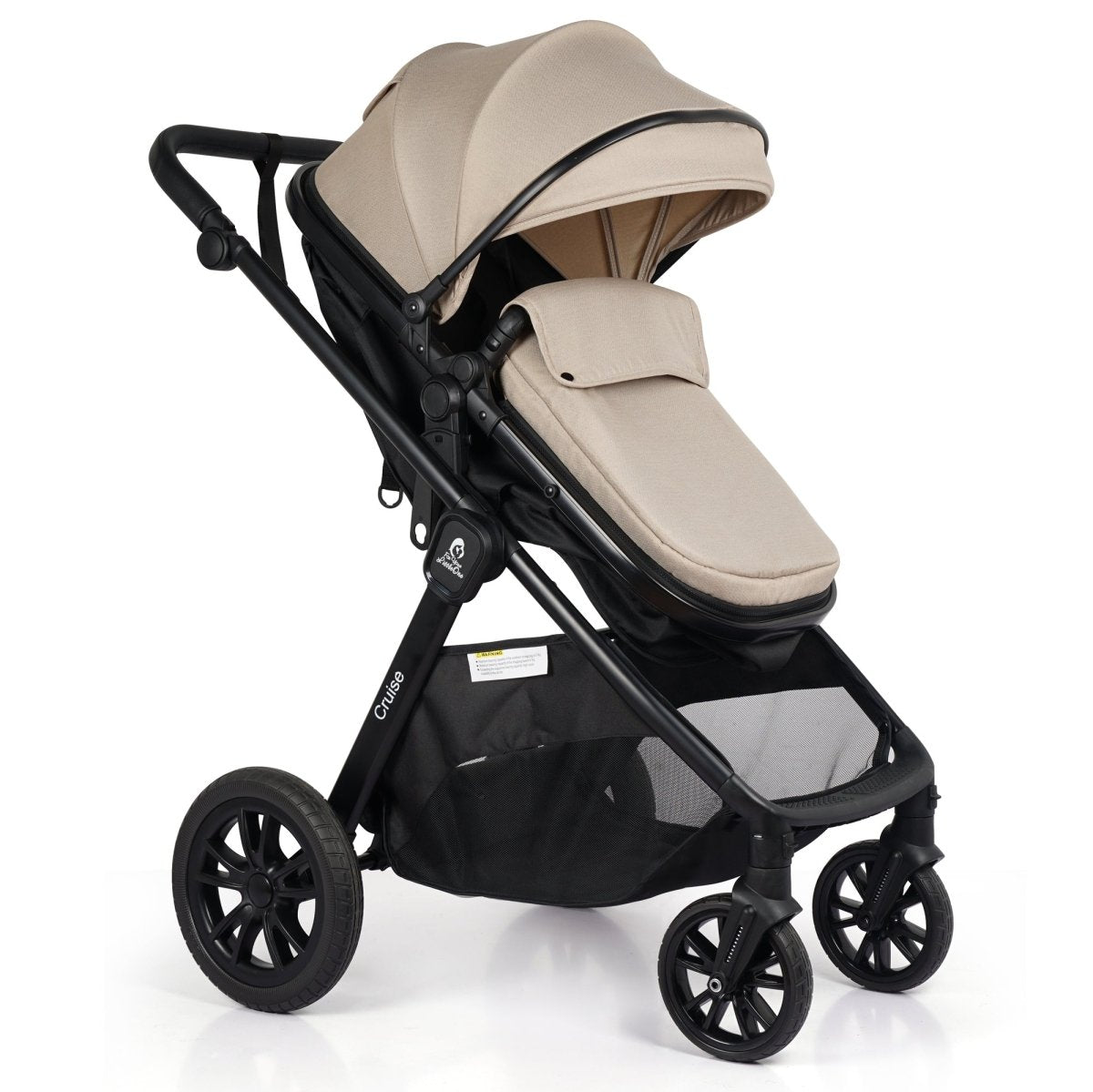 For Your Little One Cruise 3 In 1 Travel System With Car Seat - Dune Beige (Free Cupholder And Seat Liner Included!)-4