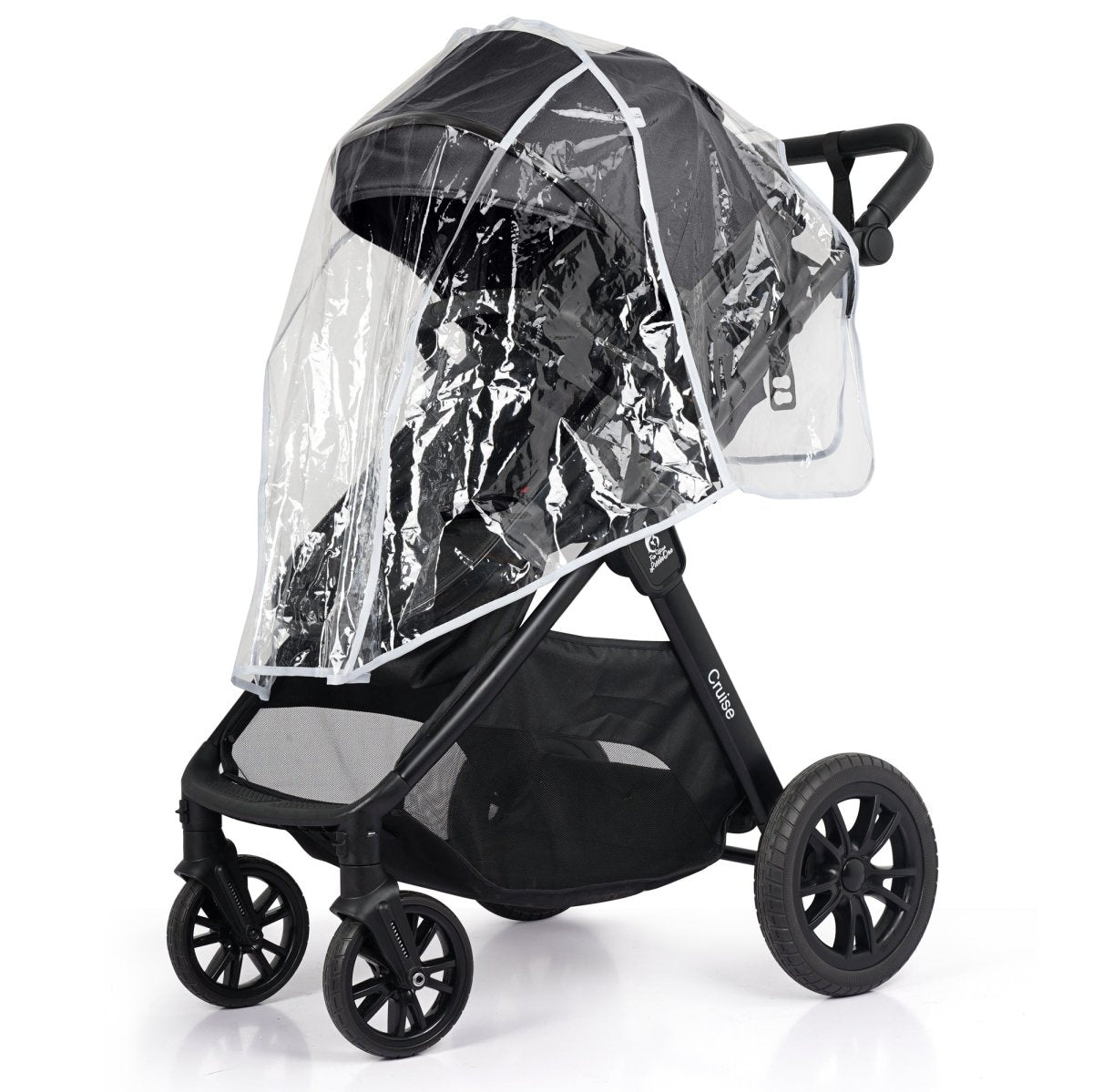 For Your Little One Cruise 3 In 1 Travel System With Car Seat - Eclipse Black (Free Cupholder / Seat Liner Included!)