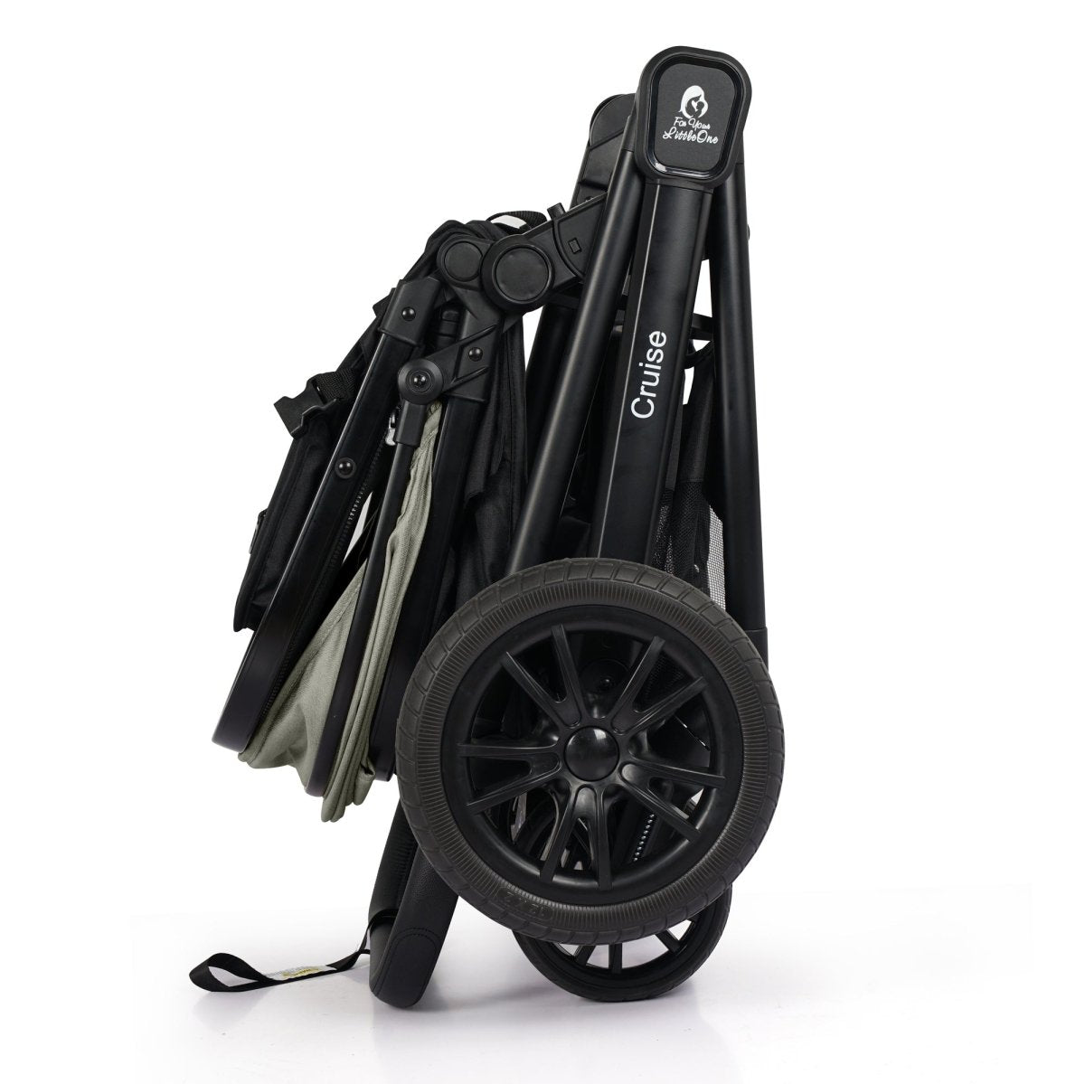 For Your Little One Cruise 3 In 1 Travel System With Car Seat - Pebble Sage (Free Cupholder And Seat Liner Included!)-3