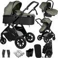 For Your Little One Cruise 3 In 1 Travel System With Car Seat - Pebble Sage (Free Cupholder And Seat Liner Included!)-0