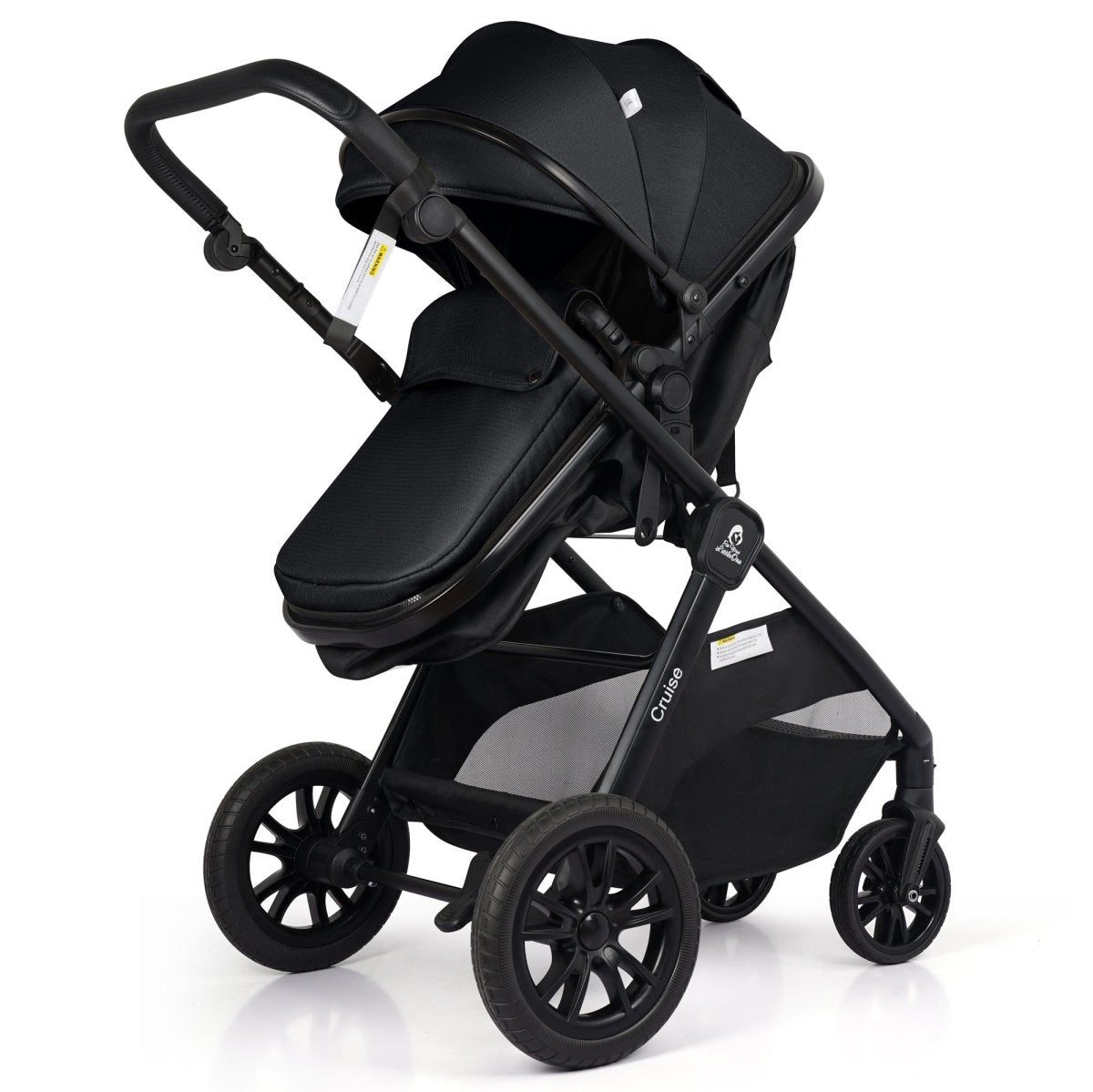 For Your Little One Cruise 3 In 1 Travel System With Car Seat - Eclipse Black (Free Cupholder / Seat Liner Included!)