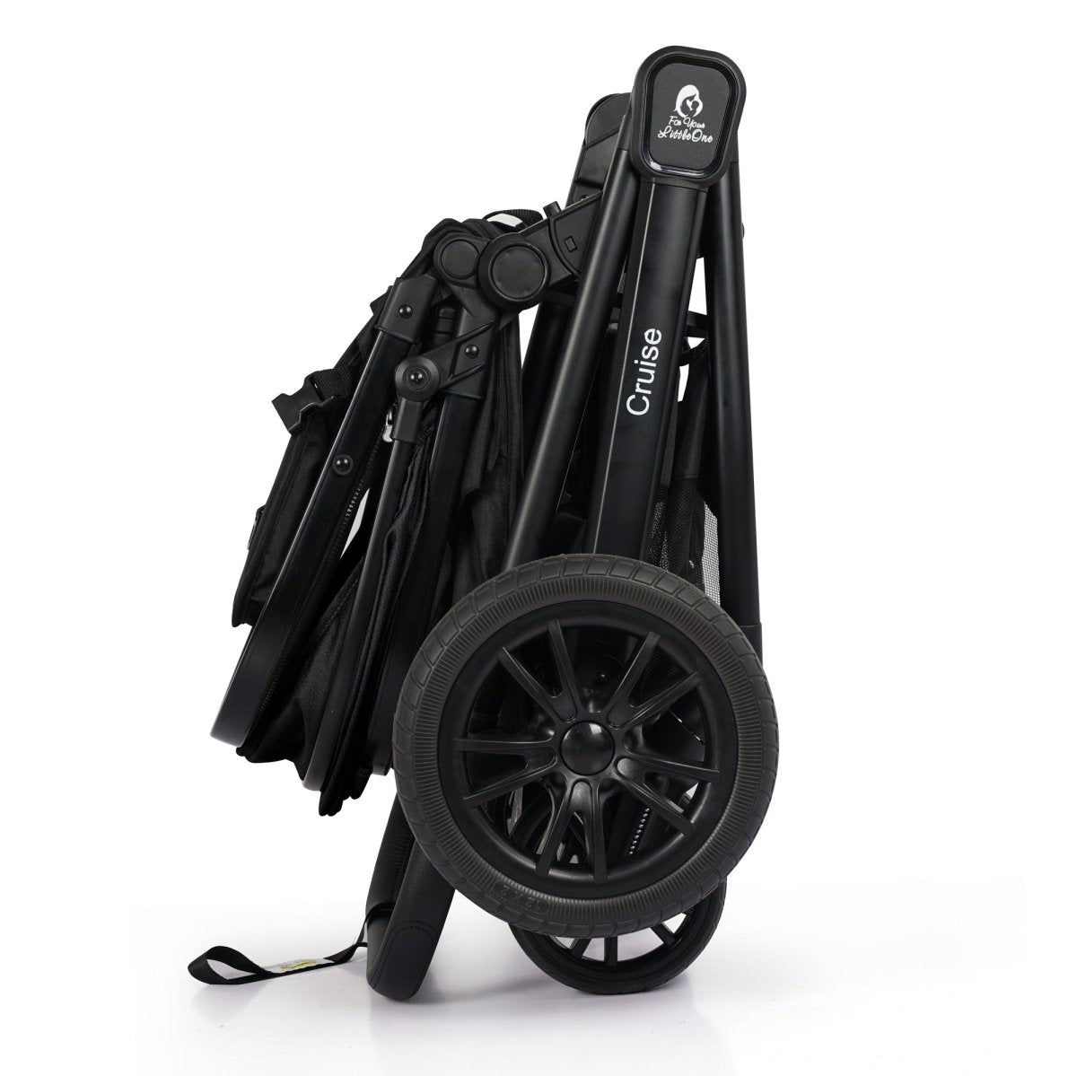 For Your Little One Cruise 3 In 1 Travel System With Car Seat - Eclipse Black (Free Cupholder / Seat Liner Included!)