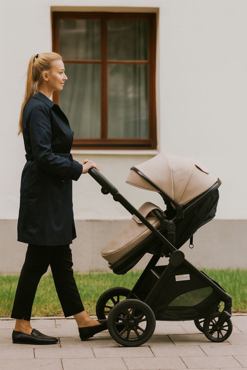 For Your Little One Cruise 3 In 1 Travel System With Car Seat - Dune Beige (Free Cupholder And Seat Liner Included!)