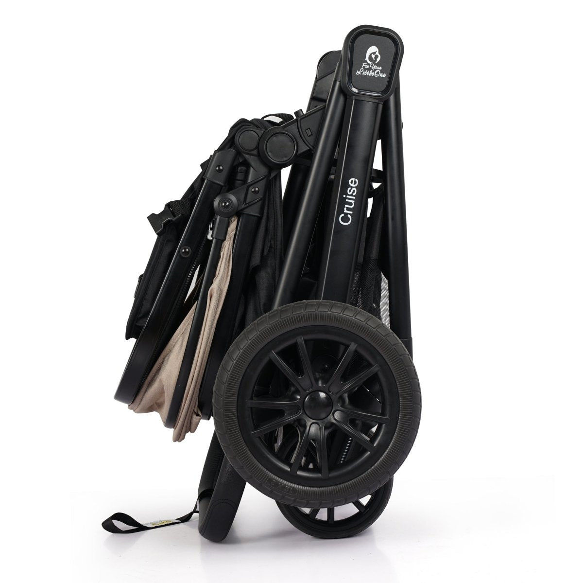 For Your Little One Cruise 3 In 1 Travel System With Car Seat - Dune Beige (Free Cupholder And Seat Liner Included!)