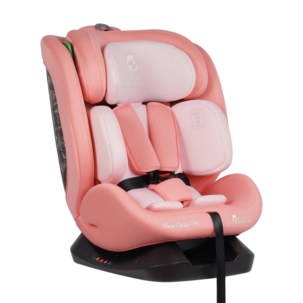 For Your Little One GrowWithMe 0/1/2/3 i-Size Car Seat - Blush Rose (Birth-12 Years) - Birth - 12 Years