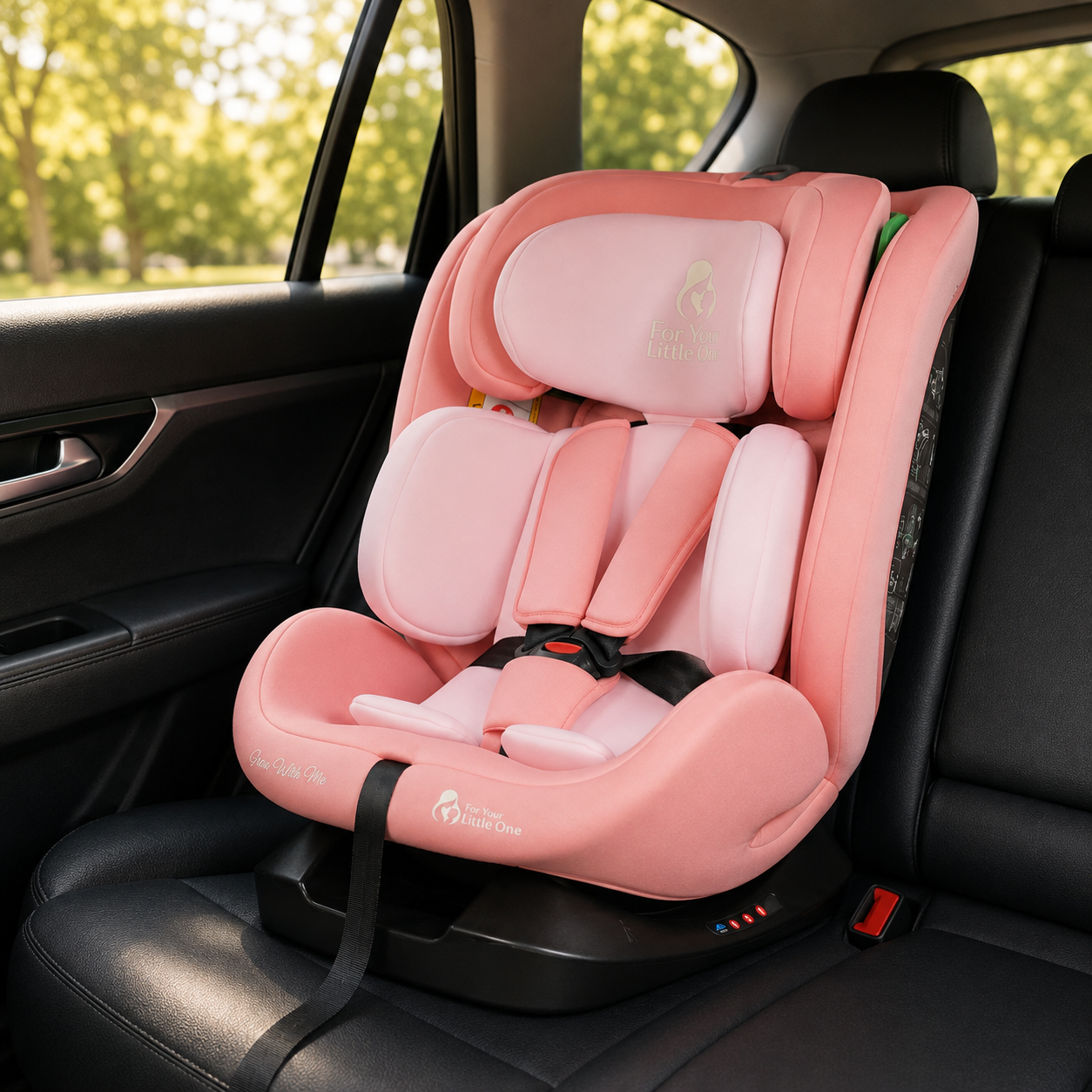 For Your Little One GrowWithMe 0/1/2/3 i-Size Car Seat - Blush Rose (Birth-12 Years) - Birth - 12 Years