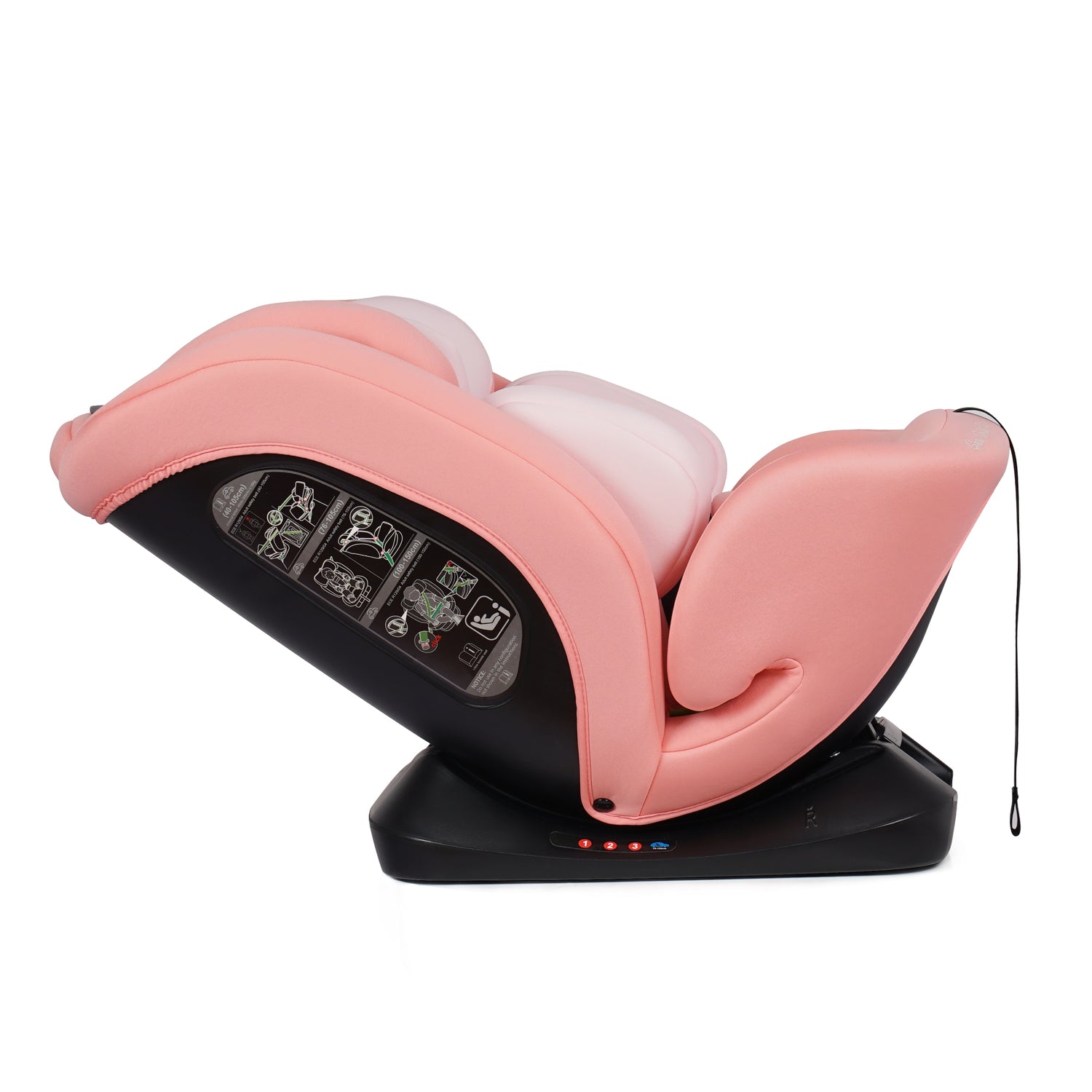 For Your Little One GrowWithMe 0/1/2/3 i-Size Car Seat - Blush Rose (Birth-12 Years) - Birth - 12 Years