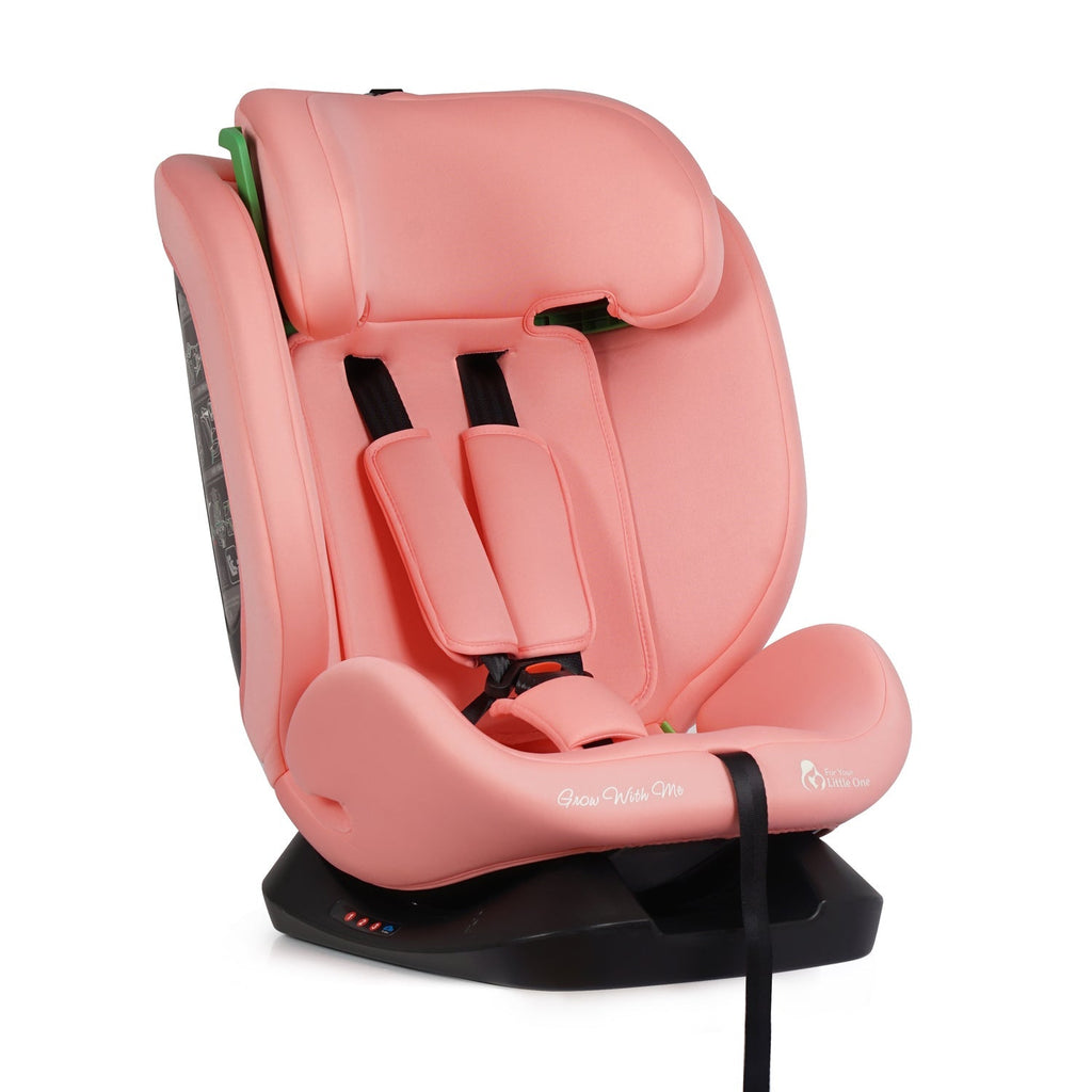 For Your Little One GrowWithMe 0/1/2/3 i-Size Car Seat - Blush Rose (Birth-12 Years) - Birth - 12 Years