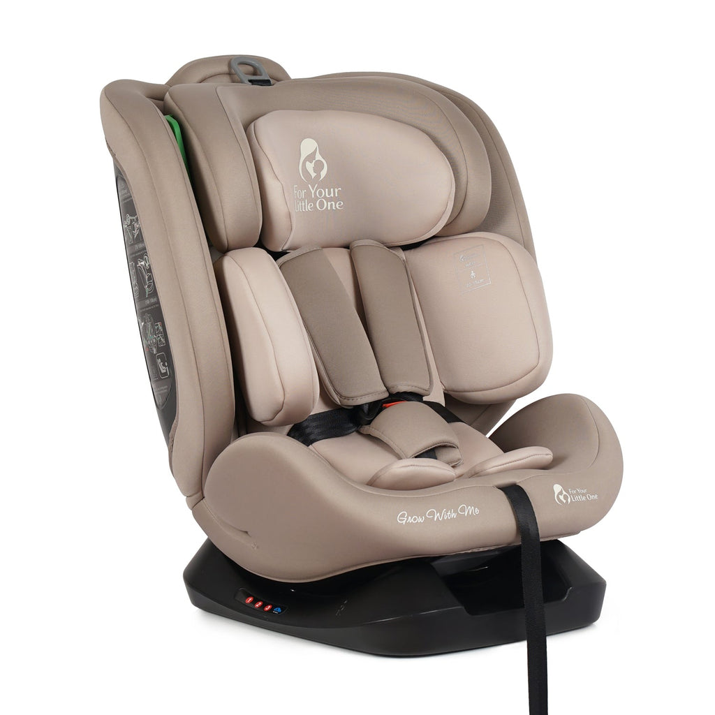 For Your Little One GrowWithMe 0/1/2/3 i-Size Car Seat - Latte Beige (Birth-12 Years) - Birth - 12 Years