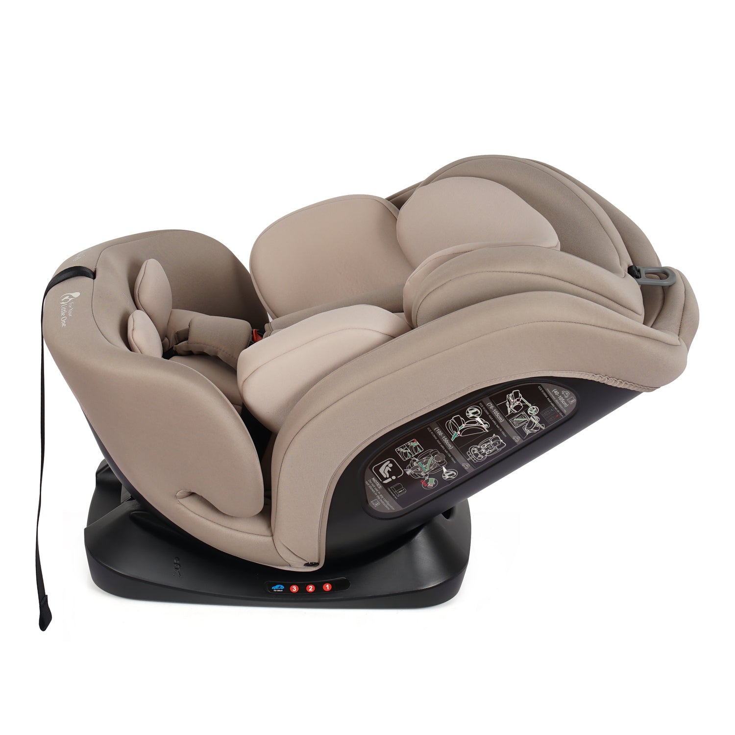 For Your Little One GrowWithMe 0/1/2/3 i-Size Car Seat - Latte Beige (Birth-12 Years) - Birth - 12 Years