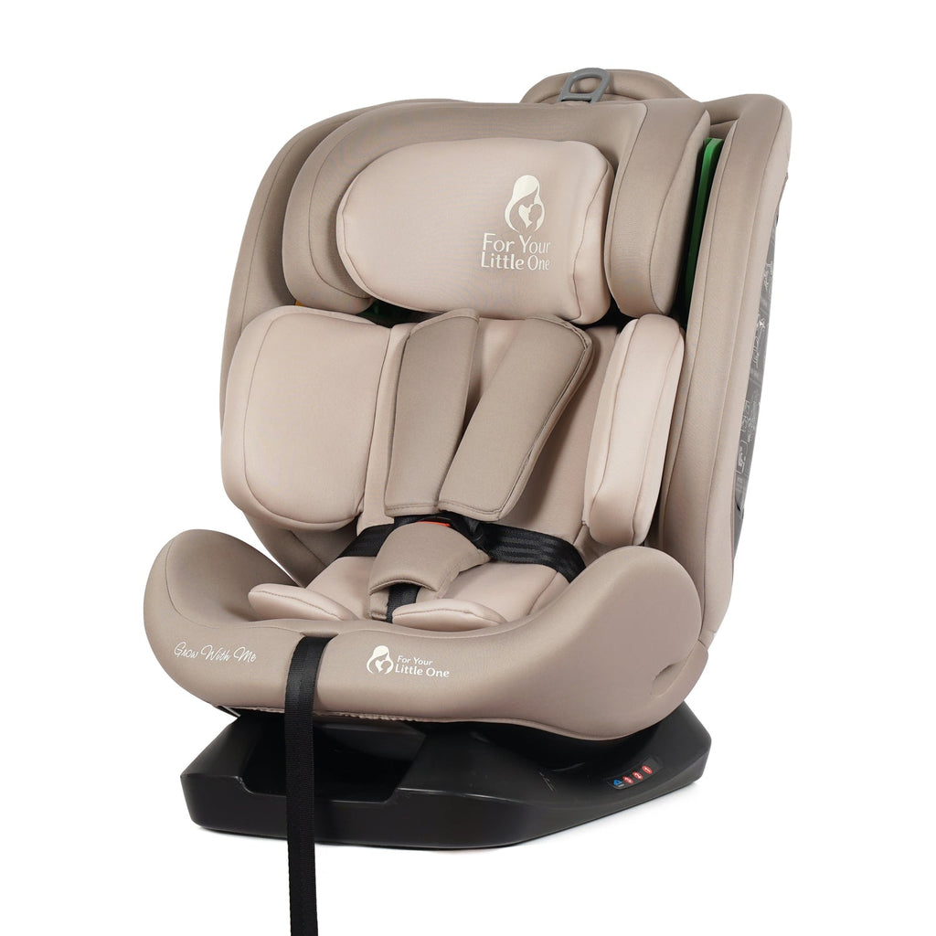 For Your Little One GrowWithMe 0/1/2/3 i-Size Car Seat - Latte Beige (Birth-12 Years) - Birth - 12 Years