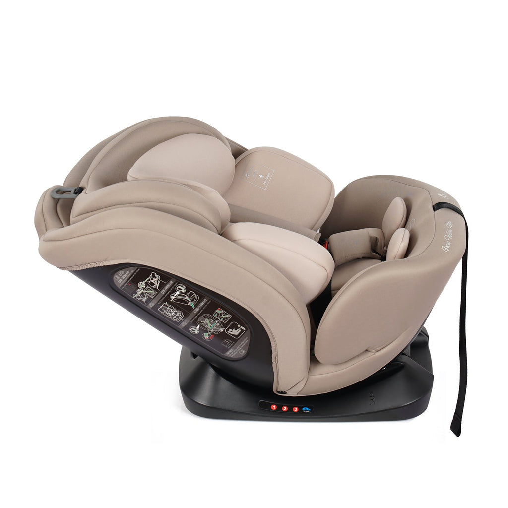 For Your Little One GrowWithMe 0/1/2/3 i-Size Car Seat - Latte Beige (Birth-12 Years) - Birth - 12 Years