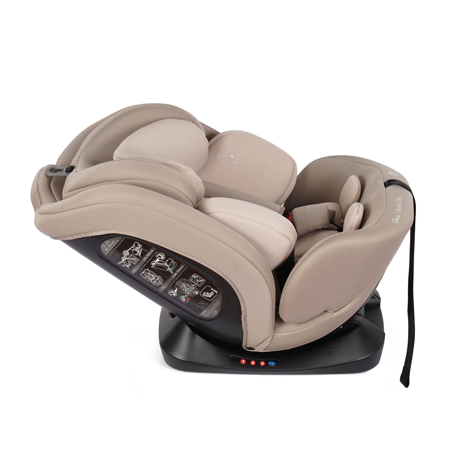 For Your Little One GrowWithMe 0/1/2/3 i-Size Car Seat - Latte Beige (Birth-12 Years) - Birth - 12 Years