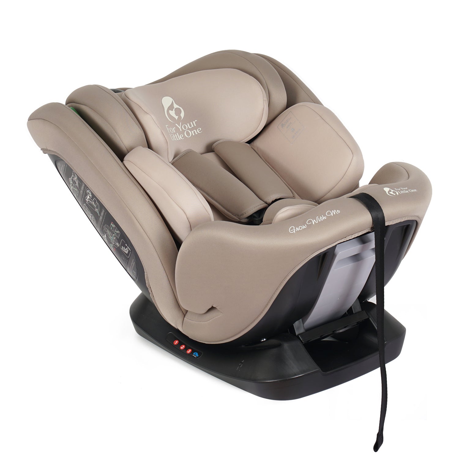 For Your Little One GrowWithMe 0/1/2/3 i-Size Car Seat - Latte Beige (Birth-12 Years) - Birth - 12 Years