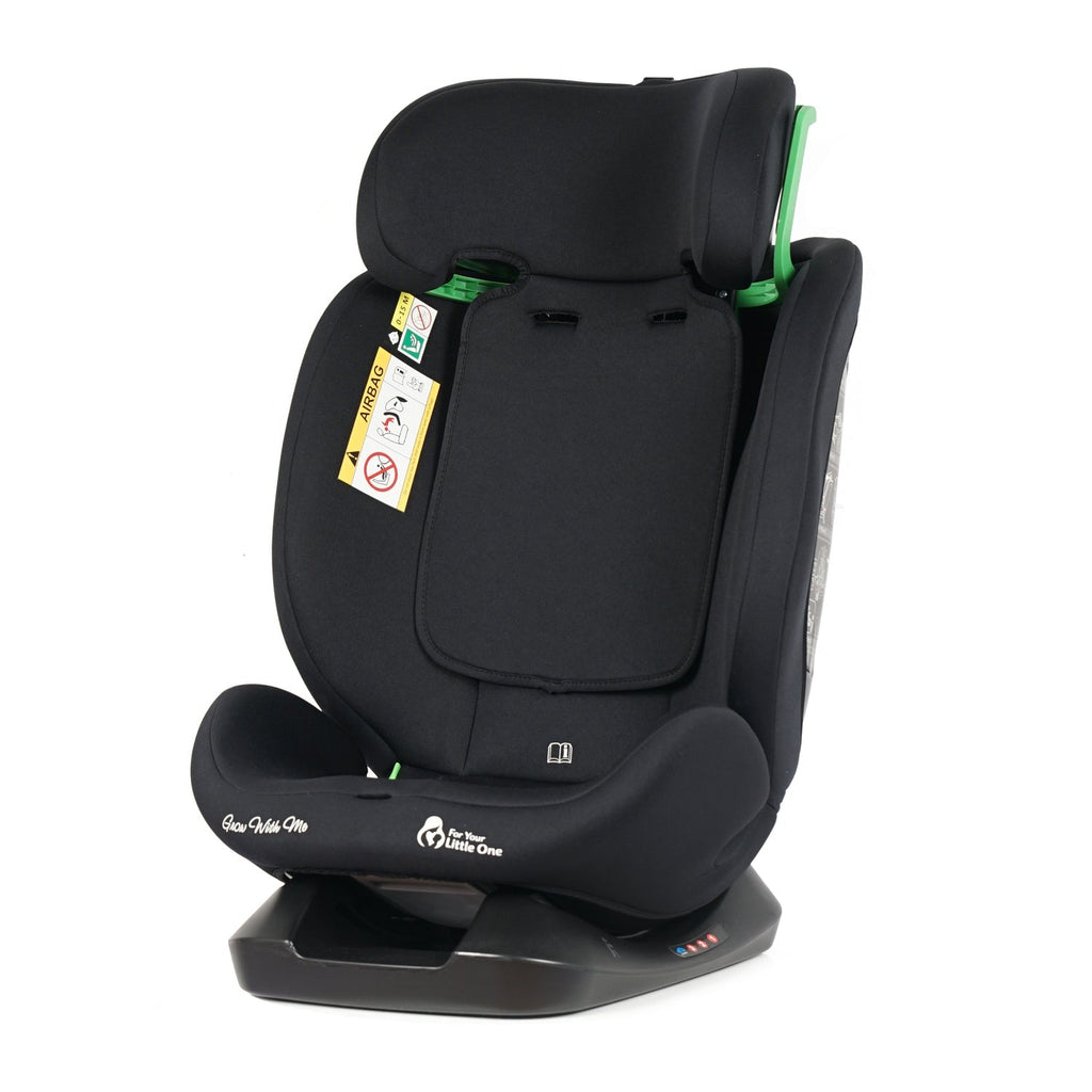 For Your Little One GrowWithMe 0/1/2/3 i-Size Car Seat - Midnight Black (Birth-12 Years) - Birth - 12 Years