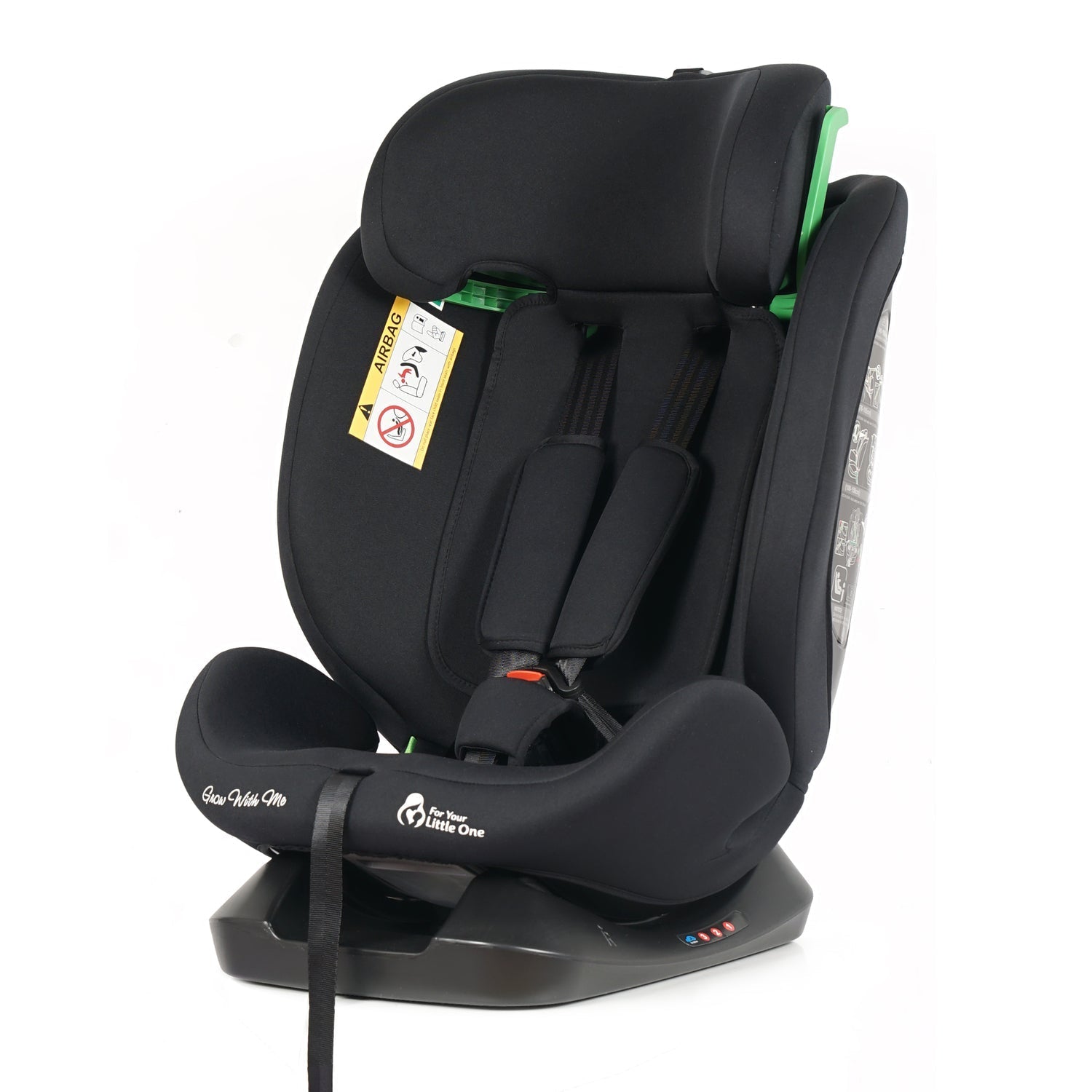 For Your Little One GrowWithMe 0/1/2/3 i-Size Car Seat - Midnight Black (Birth-12 Years) - Birth - 12 Years