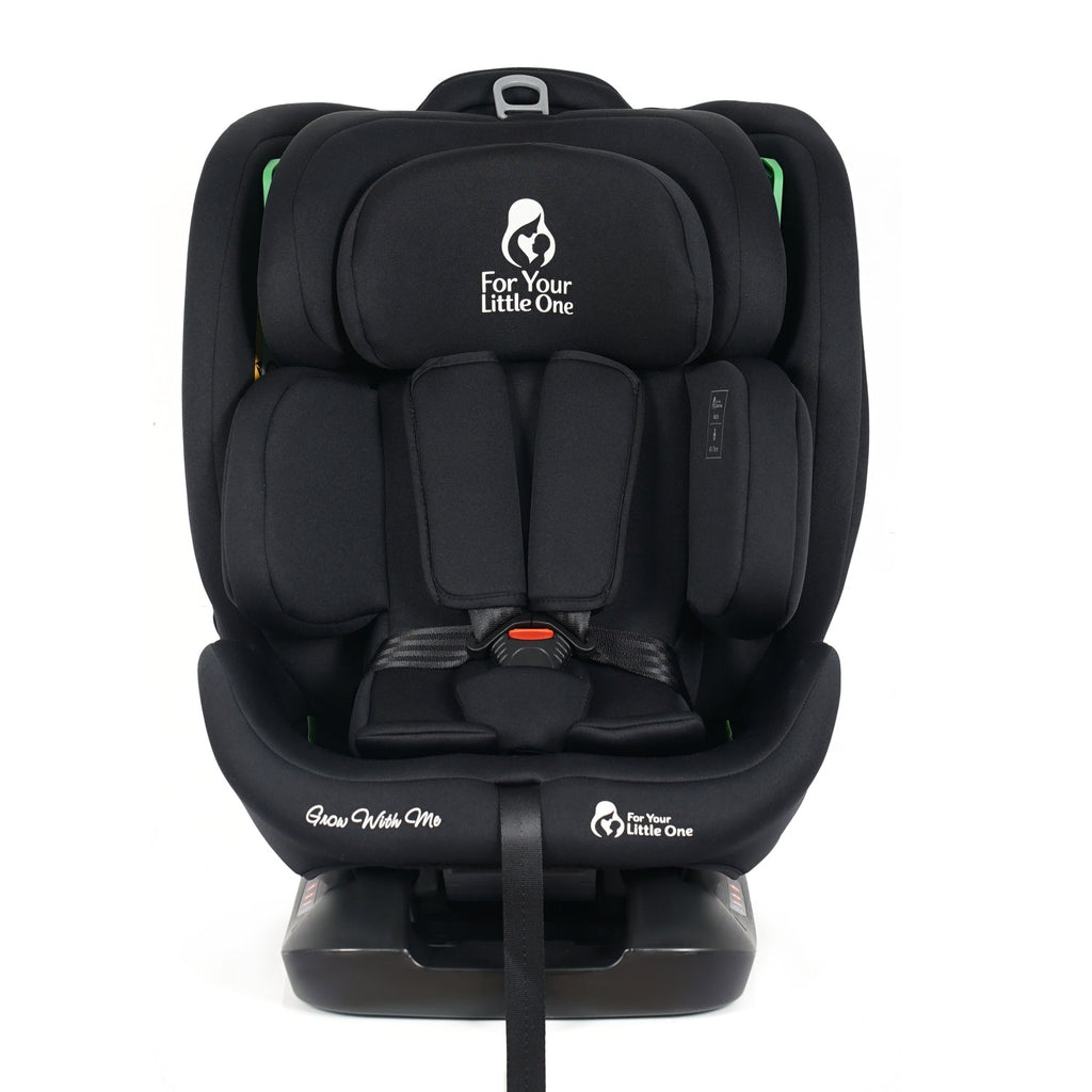 For Your Little One GrowWithMe 0/1/2/3 i-Size Car Seat - Midnight Black (Birth-12 Years) - Birth - 12 Years