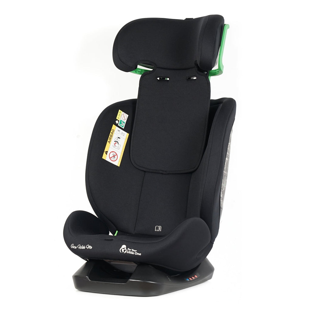 For Your Little One GrowWithMe 0/1/2/3 i-Size Car Seat - Midnight Black (Birth-12 Years) - Birth - 12 Years