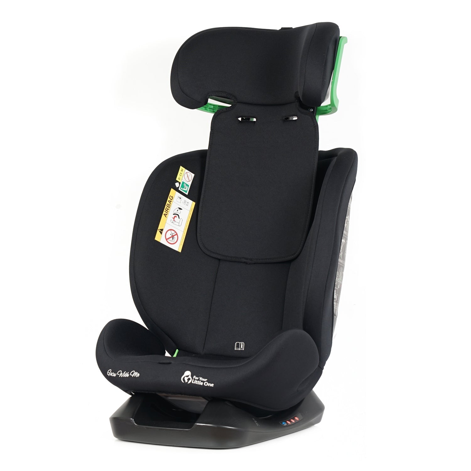 For Your Little One GrowWithMe 0/1/2/3 i-Size Car Seat - Midnight Black (Birth-12 Years) - Birth - 12 Years