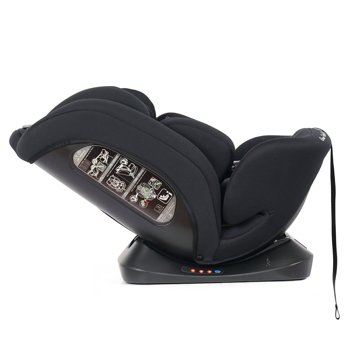 For Your Little One GrowWithMe 0/1/2/3 i-Size Car Seat - Midnight Black (Birth-12 Years) - Birth - 12 Years