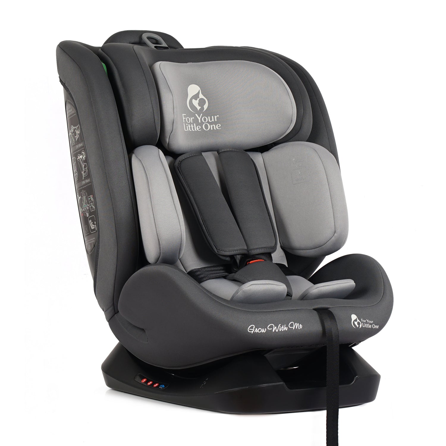 For Your Little One GrowWithMe 0/1/2/3 i-Size Car Seat - Slate Mist (Birth-12 Years) - Birth - 12 Years