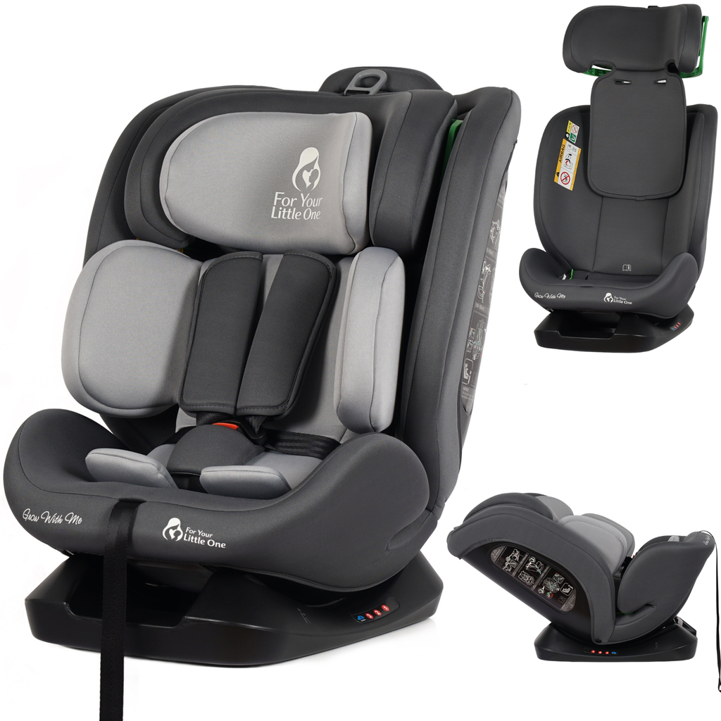 For Your Little One GrowWithMe 0/1/2/3 i-Size Car Seat - Slate Mist (Birth-12 Years) - Birth - 12 Years