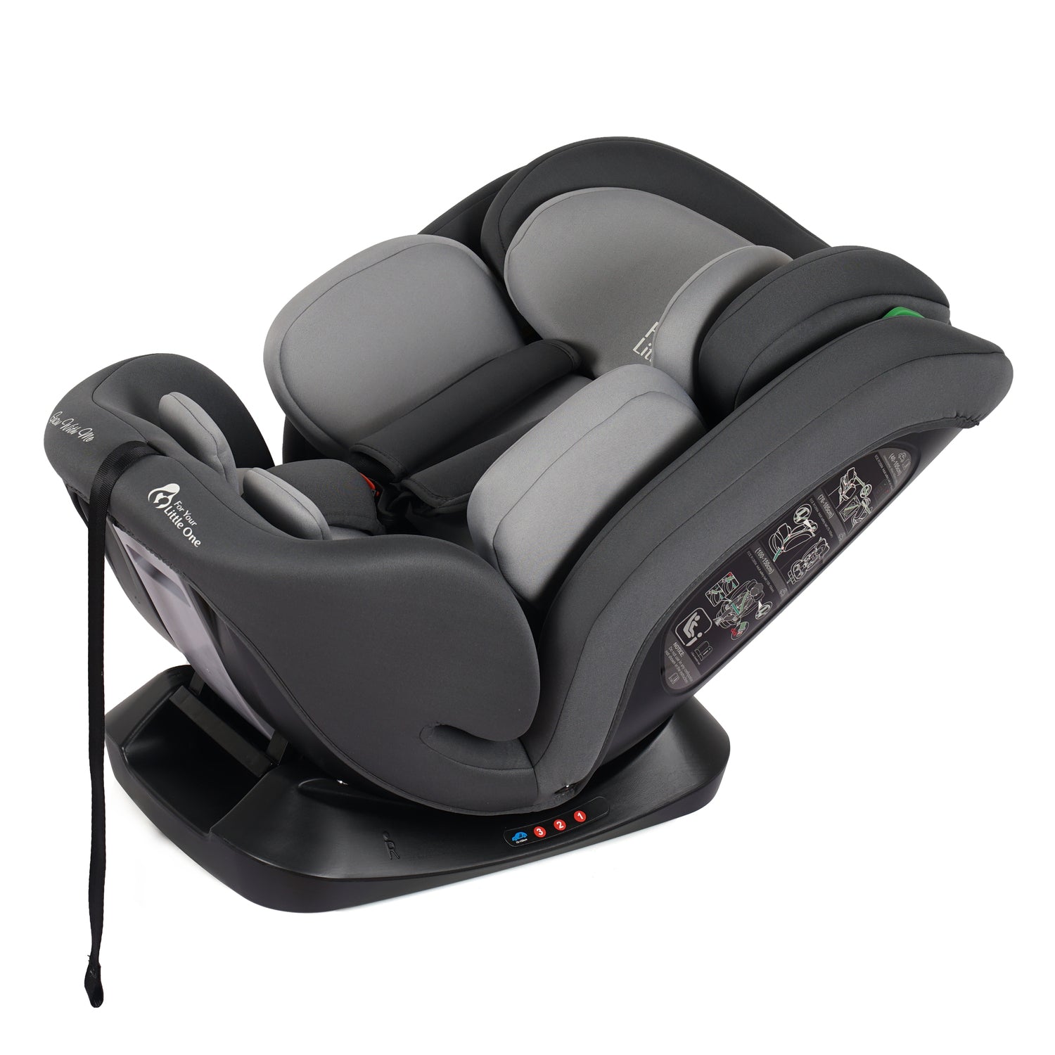 For Your Little One GrowWithMe 0/1/2/3 i-Size Car Seat - Slate Mist (Birth-12 Years) - Birth - 12 Years