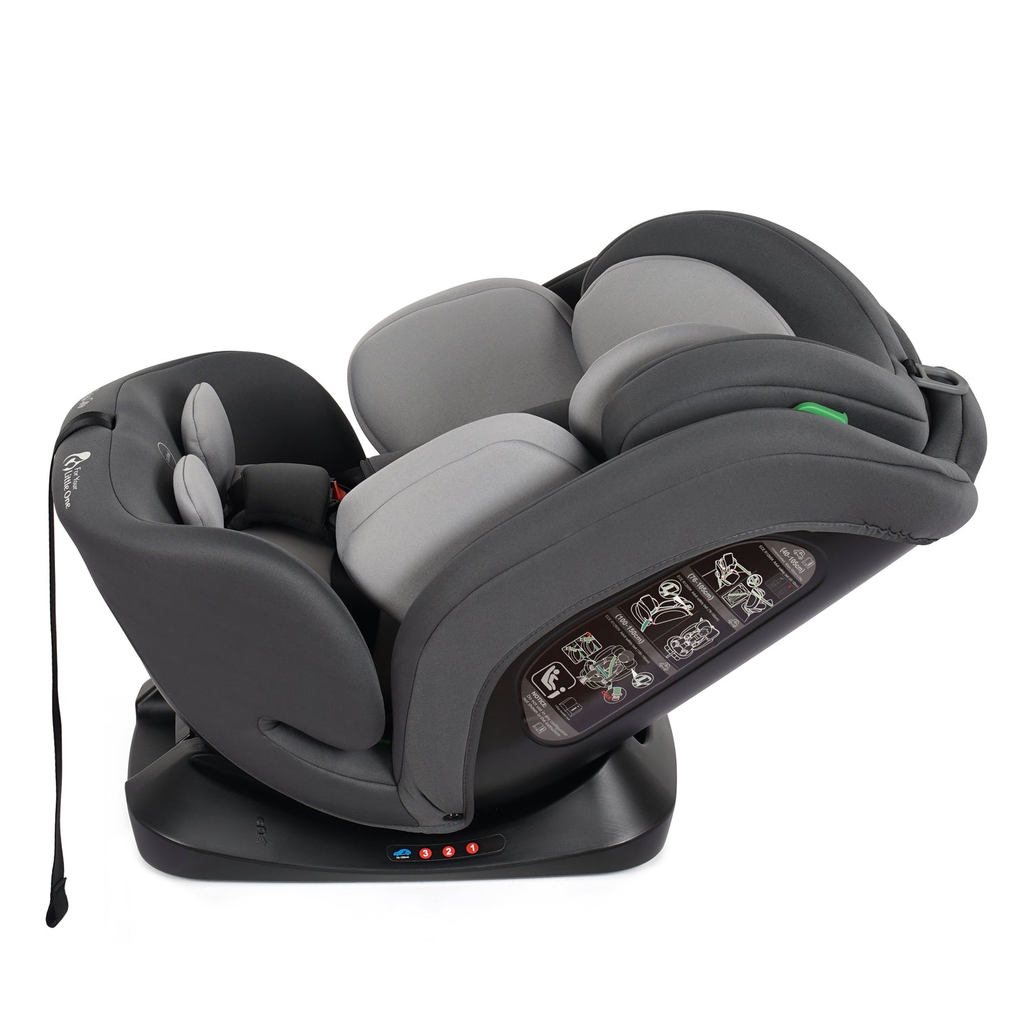 For Your Little One GrowWithMe 0/1/2/3 i-Size Car Seat - Slate Mist (Birth-12 Years) - Birth - 12 Years