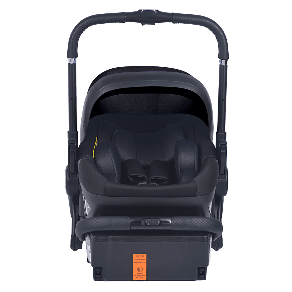 For Your Little One Qubi Infant Car Seat Stroller 7 Piece Bundle - Eclipse Black - Birth - 12 Months