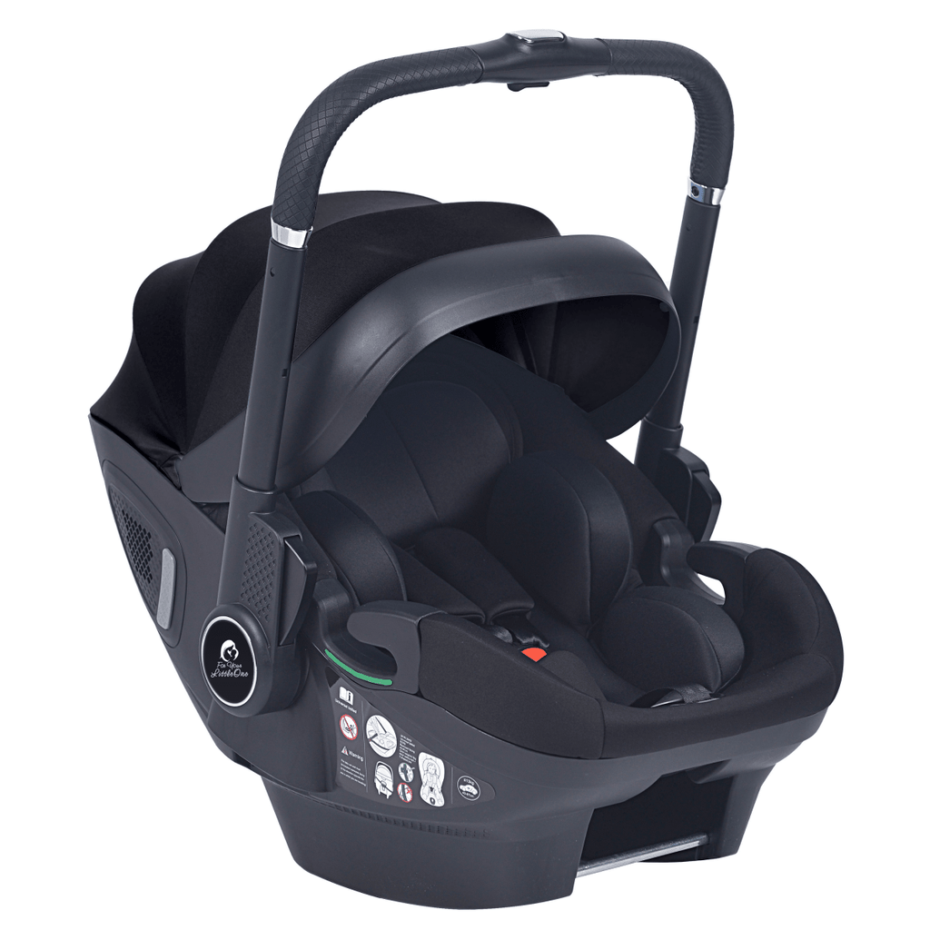 For Your Little One Qubi Infant Car Seat Stroller 7 Piece Bundle - Eclipse Black