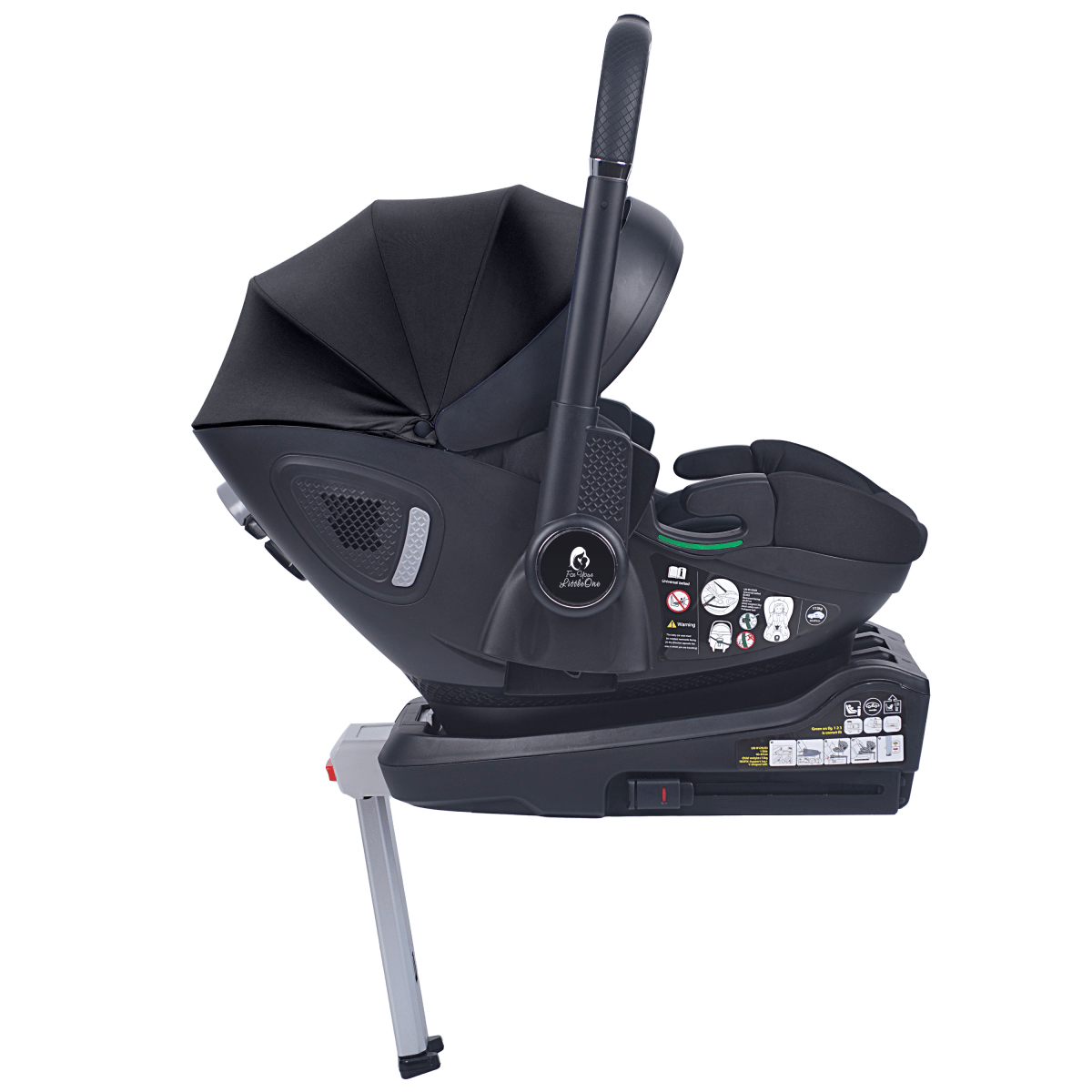 For Your Little One Qubi Infant Car Seat Stroller & Base - Eclipse Black