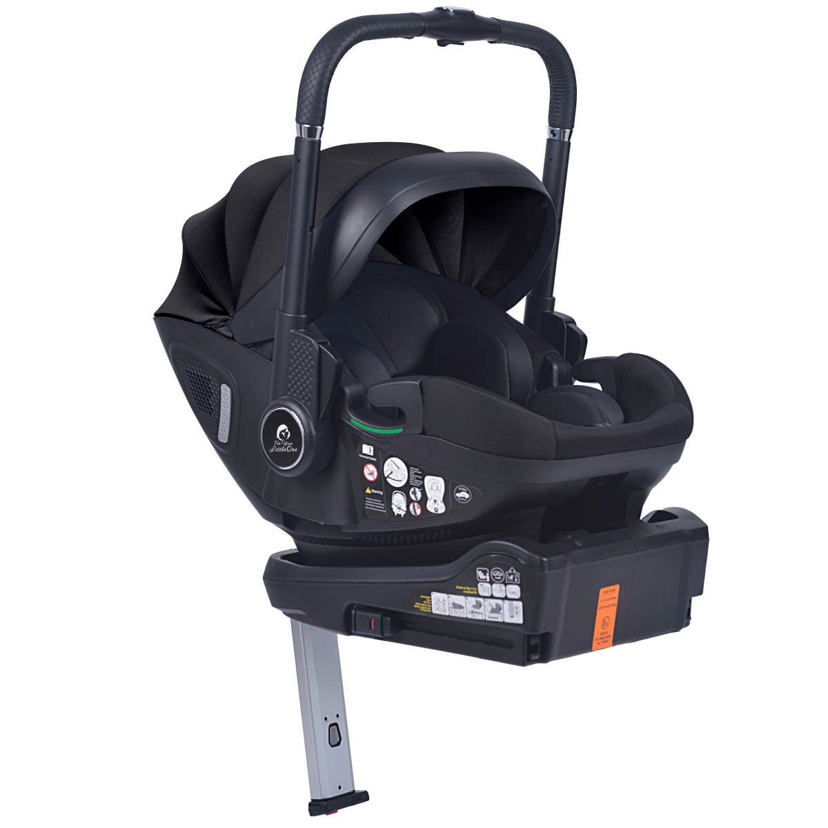For Your Little One Qubi Infant Car Seat Stroller & Base - Eclipse Black