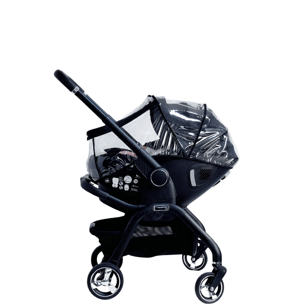 For Your Little One Qubi Infant Car Seat Stroller 7 Piece Bundle - Eclipse Black